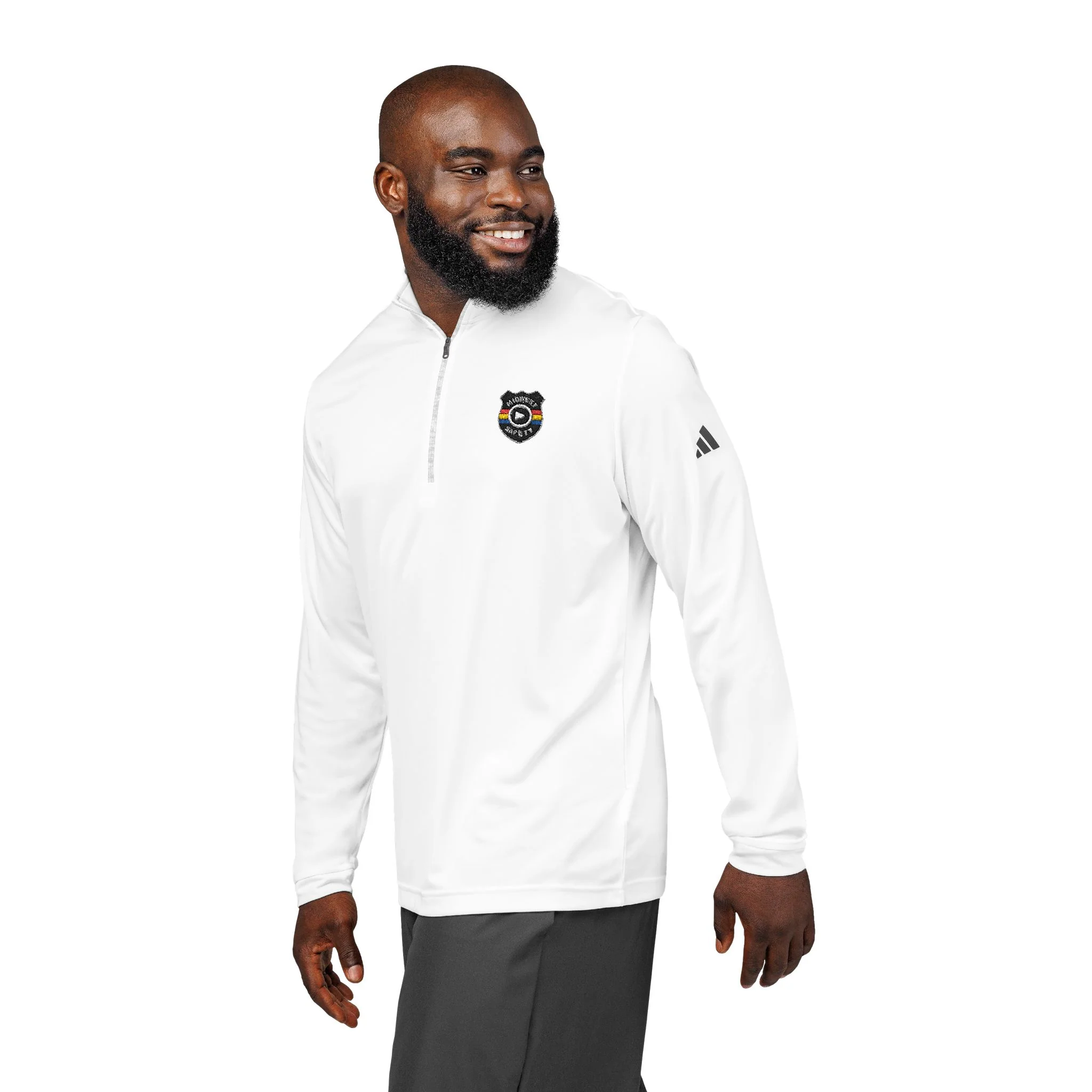 adidas® Embroidered Quarter-Zip Pullover, Stylish Activewear for Sports, Ideal for Gym & Outdoor Activities, Perfect Gift for Fitness [...] - Image 13
