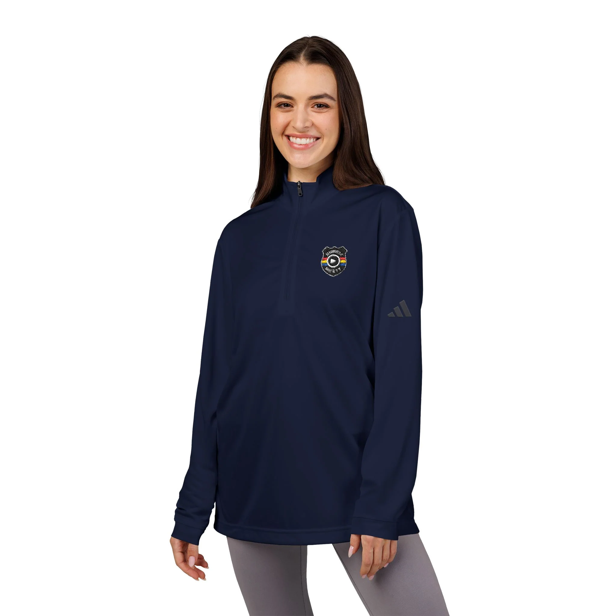 adidas® Embroidered Quarter-Zip Pullover, Stylish Activewear for Sports, Ideal for Gym & Outdoor Activities, Perfect Gift for Fitness [...] - Image 17