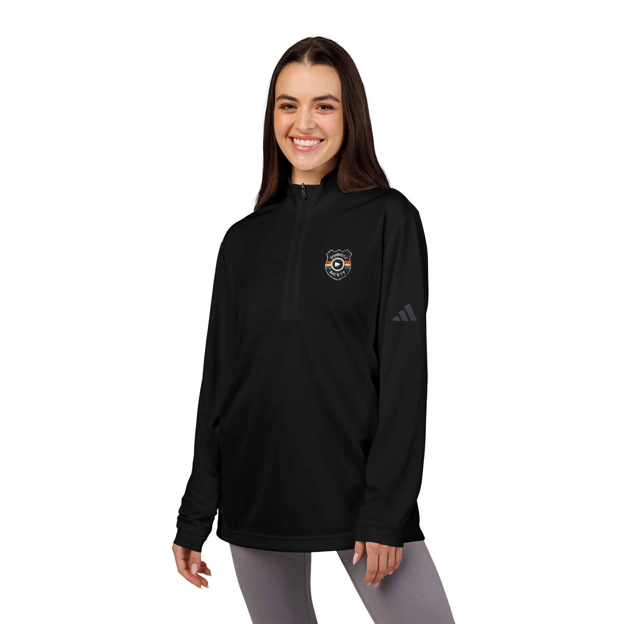 adidas® Embroidered Quarter-Zip Pullover, Stylish Activewear for Sports, Ideal for Gym & Outdoor Activities, Perfect Gift for Fitness [...] - Image 22
