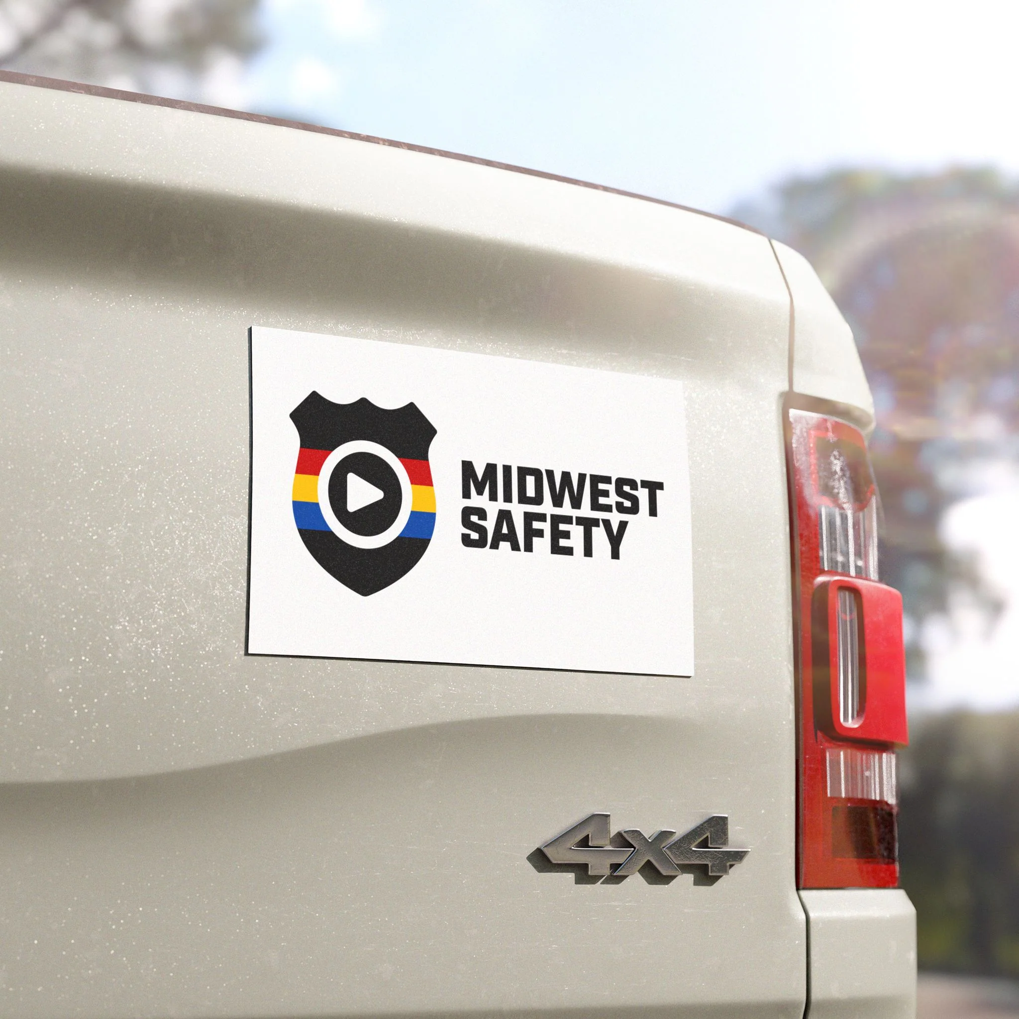 Car Magnet 7.5"x4.5" - Midwest Safety Horizontal Logo - Image 4