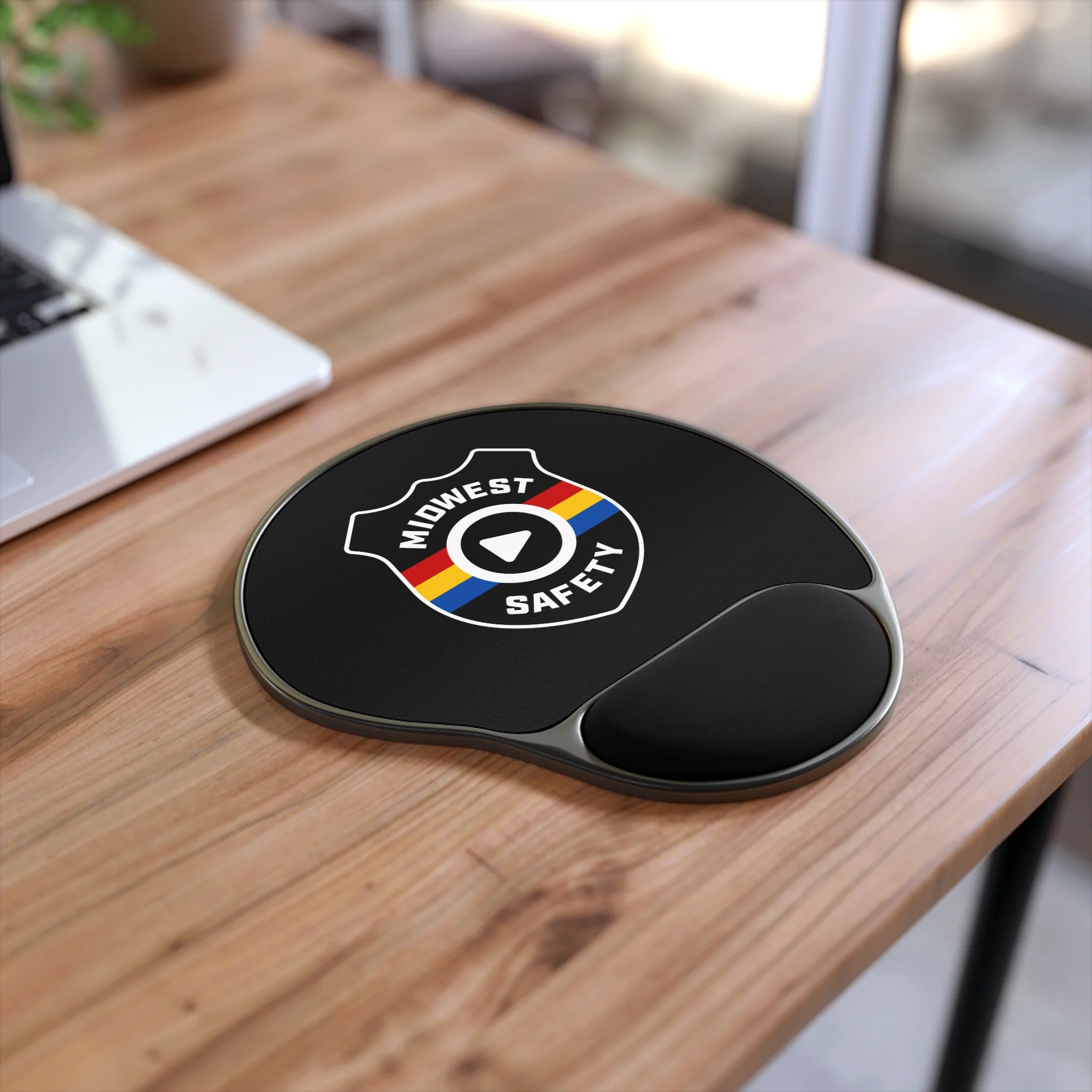 Copy of Ergonomic Mouse Pad with Wrist Rest - Midwest Safety Logo Design - Image 3