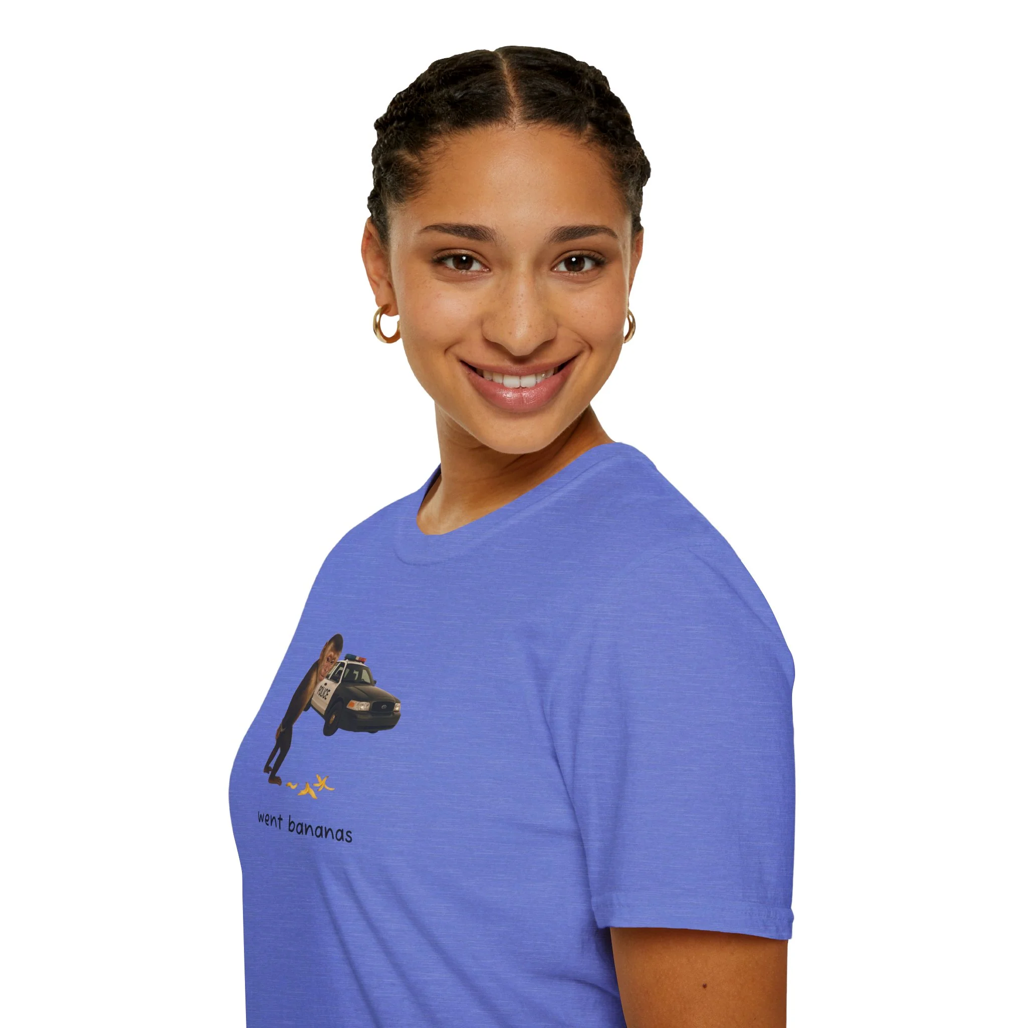 Went Bananas Unisex Softstyle Police Silly T-Shirt - Fun & Quirky Graphic Tee - Image 35