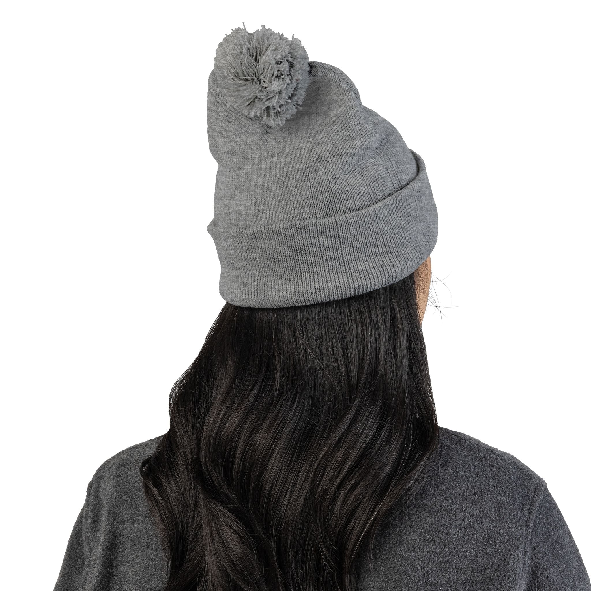 Cozy Pom-Pom Knit Cap for Winter Adventures, Warm Winter Beanie, Custom Embroidered Hat, Gift for Him and Her, Fashionable Knit Cap - Image 10