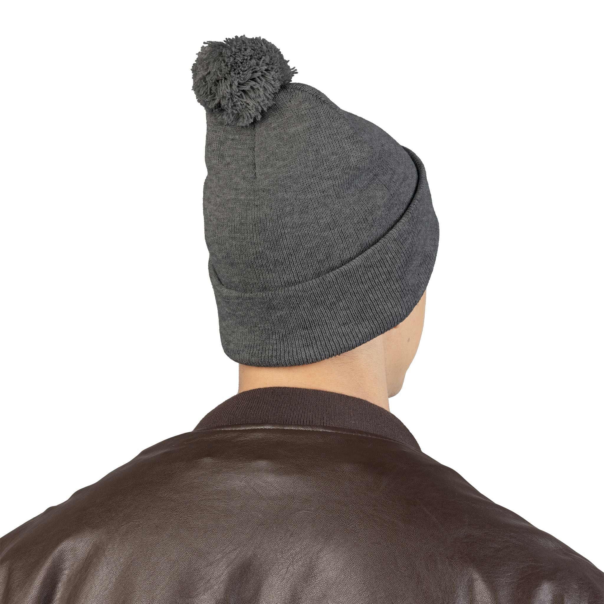 Cozy Pom-Pom Knit Cap for Winter Adventures, Warm Winter Beanie, Custom Embroidered Hat, Gift for Him and Her, Fashionable Knit Cap - Image 14