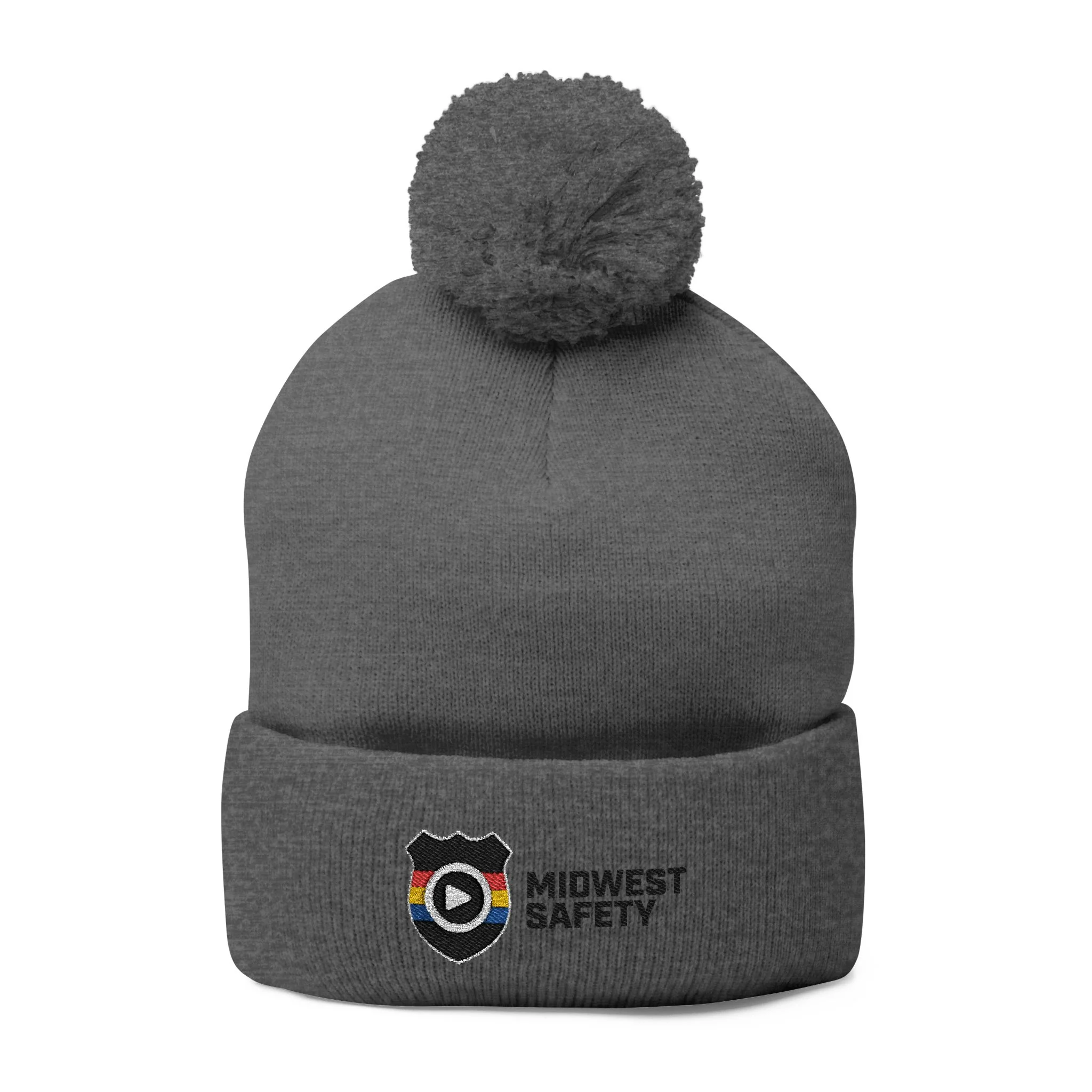 Cozy Pom-Pom Knit Cap for Winter Adventures, Warm Winter Beanie, Custom Embroidered Hat, Gift for Him and Her, Fashionable Knit Cap - Image 2