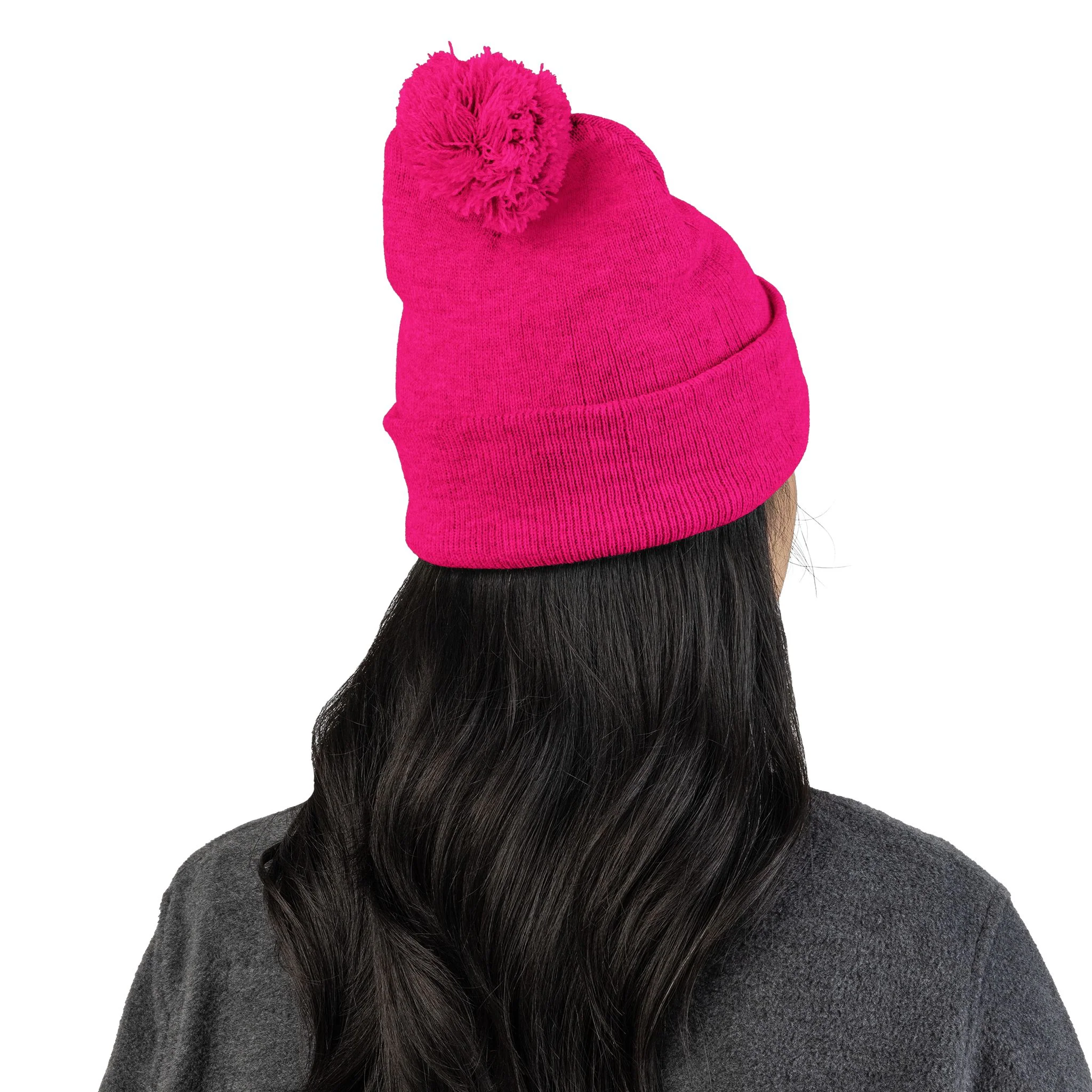 Cozy Pom-Pom Knit Cap for Winter Adventures, Warm Winter Beanie, Custom Embroidered Hat, Gift for Him and Her, Fashionable Knit Cap - Image 20