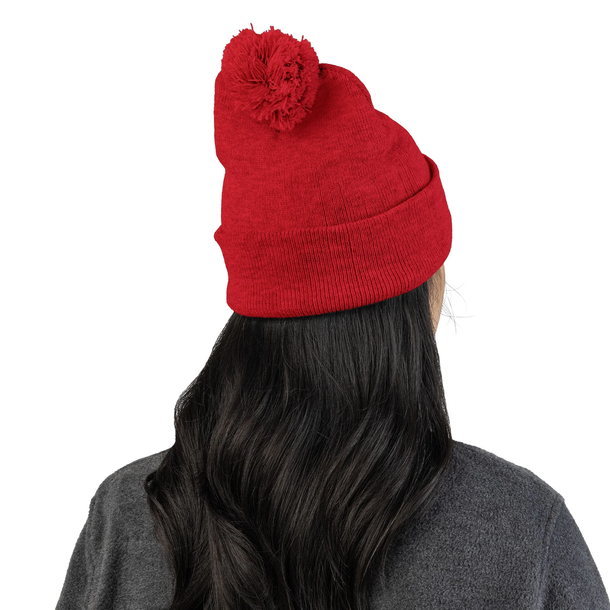 Cozy Pom-Pom Knit Cap for Winter Adventures, Warm Winter Beanie, Custom Embroidered Hat, Gift for Him and Her, Fashionable Knit Cap - Image 26