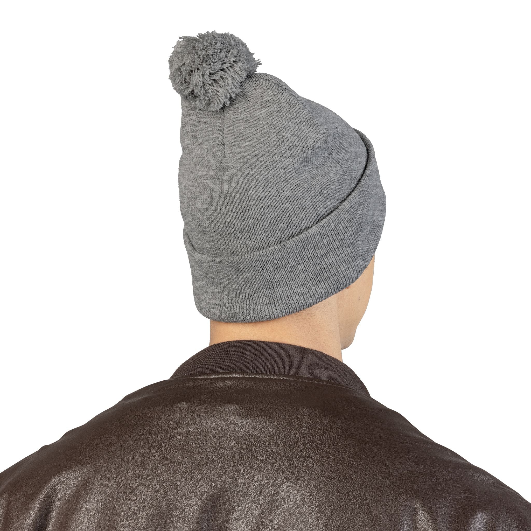 Cozy Pom-Pom Knit Cap for Winter Adventures, Warm Winter Beanie, Custom Embroidered Hat, Gift for Him and Her, Fashionable Knit Cap - Image 8
