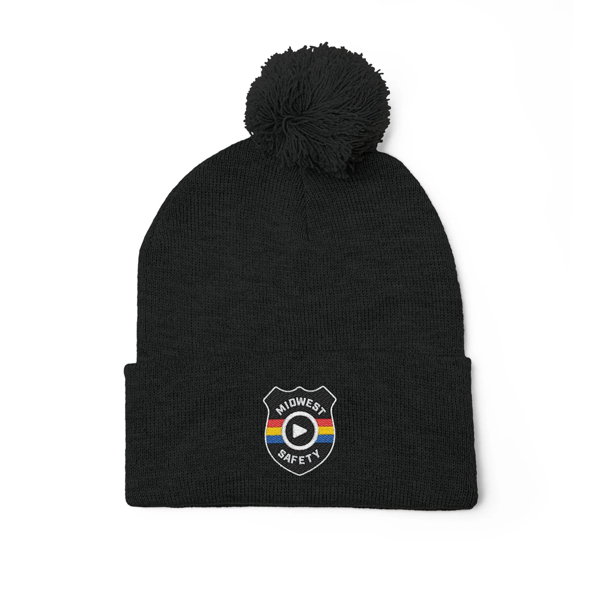 Cozy Pom-Pom Knit Cap - Stylish Winter Beanie, Holiday Gift, Warm Hat for Outdoor Activities, Beanie with Custom Embroidery - Image 12