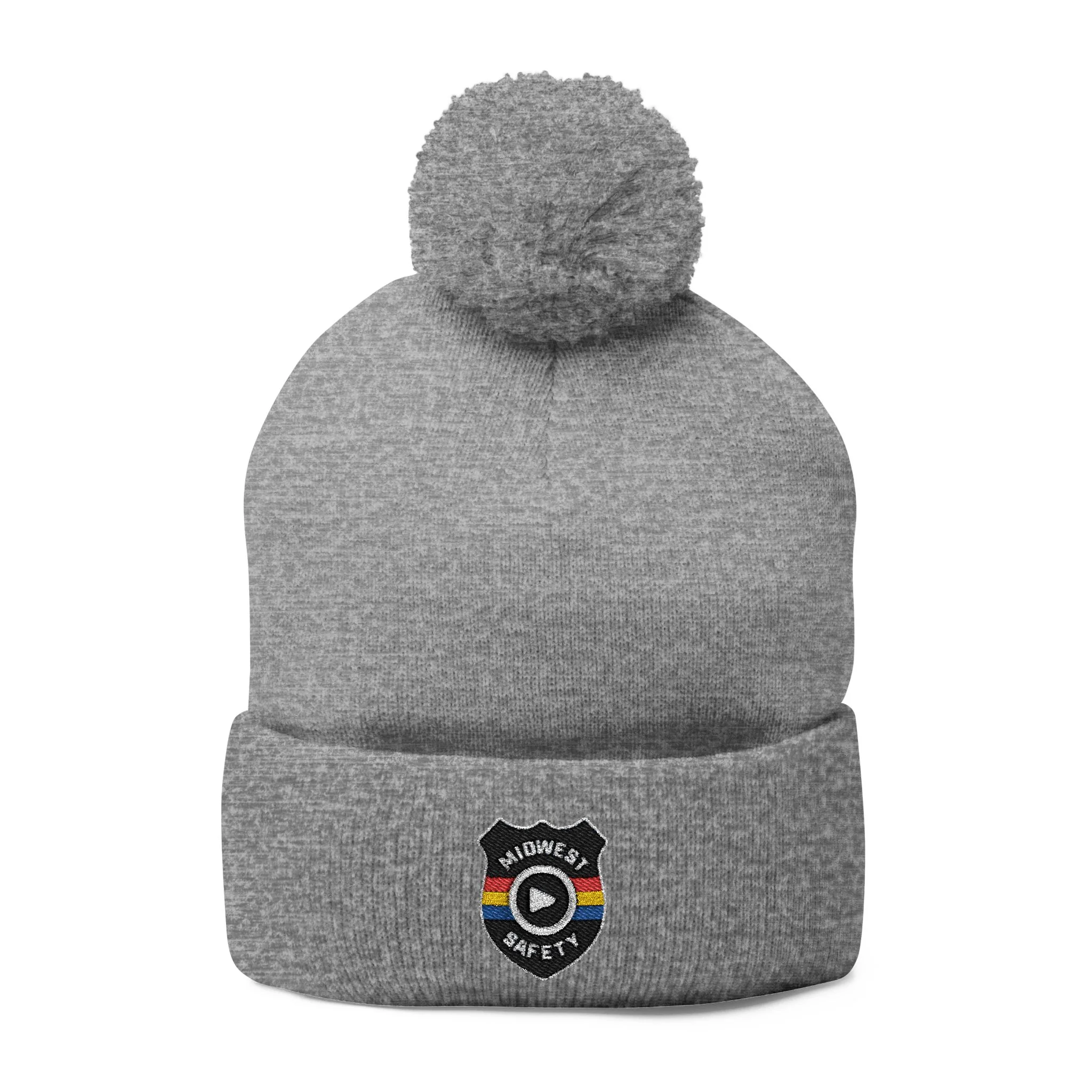 Cozy Pom-Pom Knit Cap - Stylish Winter Beanie, Holiday Gift, Warm Hat for Outdoor Activities, Beanie with Custom Embroidery - Image 2