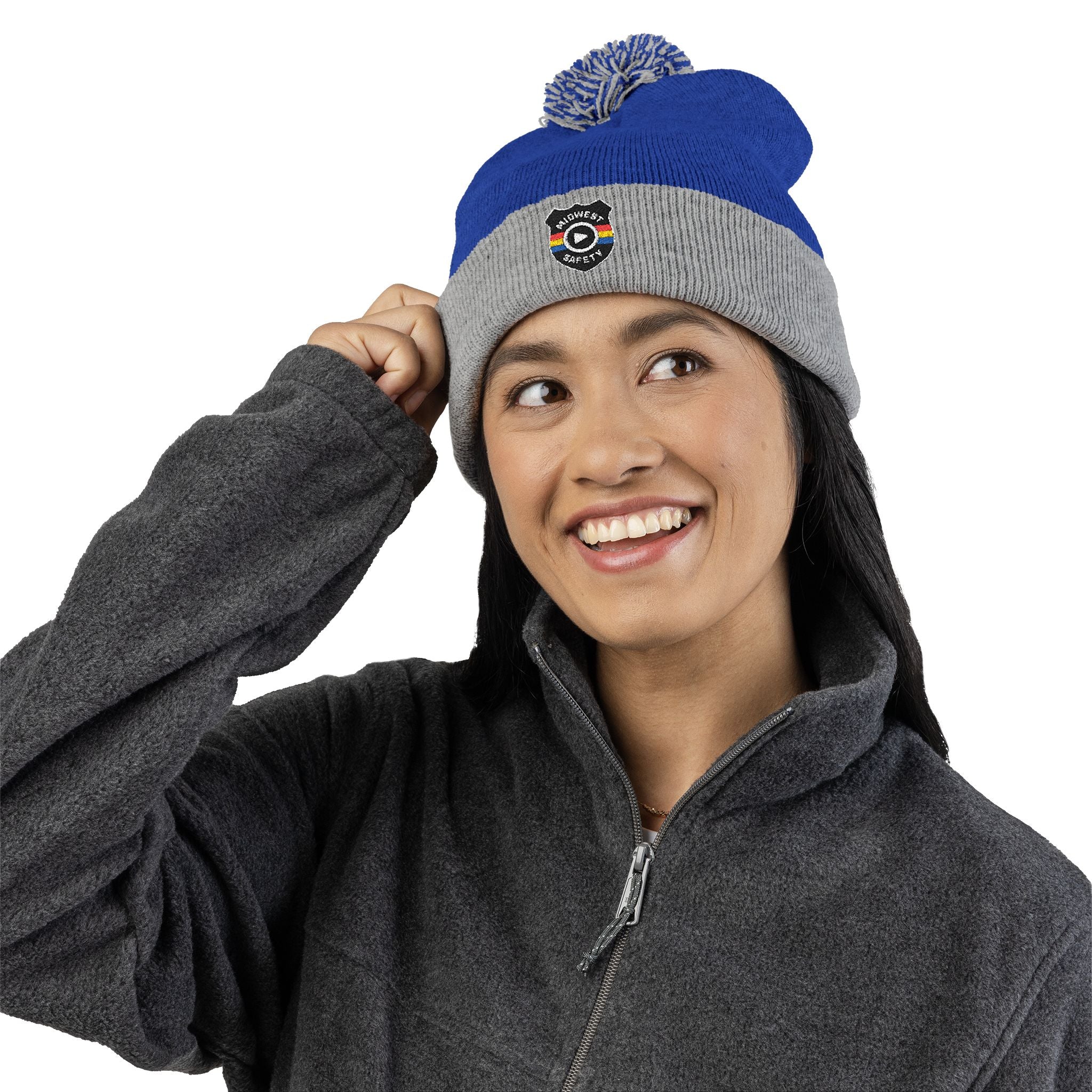 Cozy Pom-Pom Knit Cap - Stylish Winter Beanie, Holiday Gift, Warm Hat for Outdoor Activities, Beanie with Custom Embroidery - Image 22