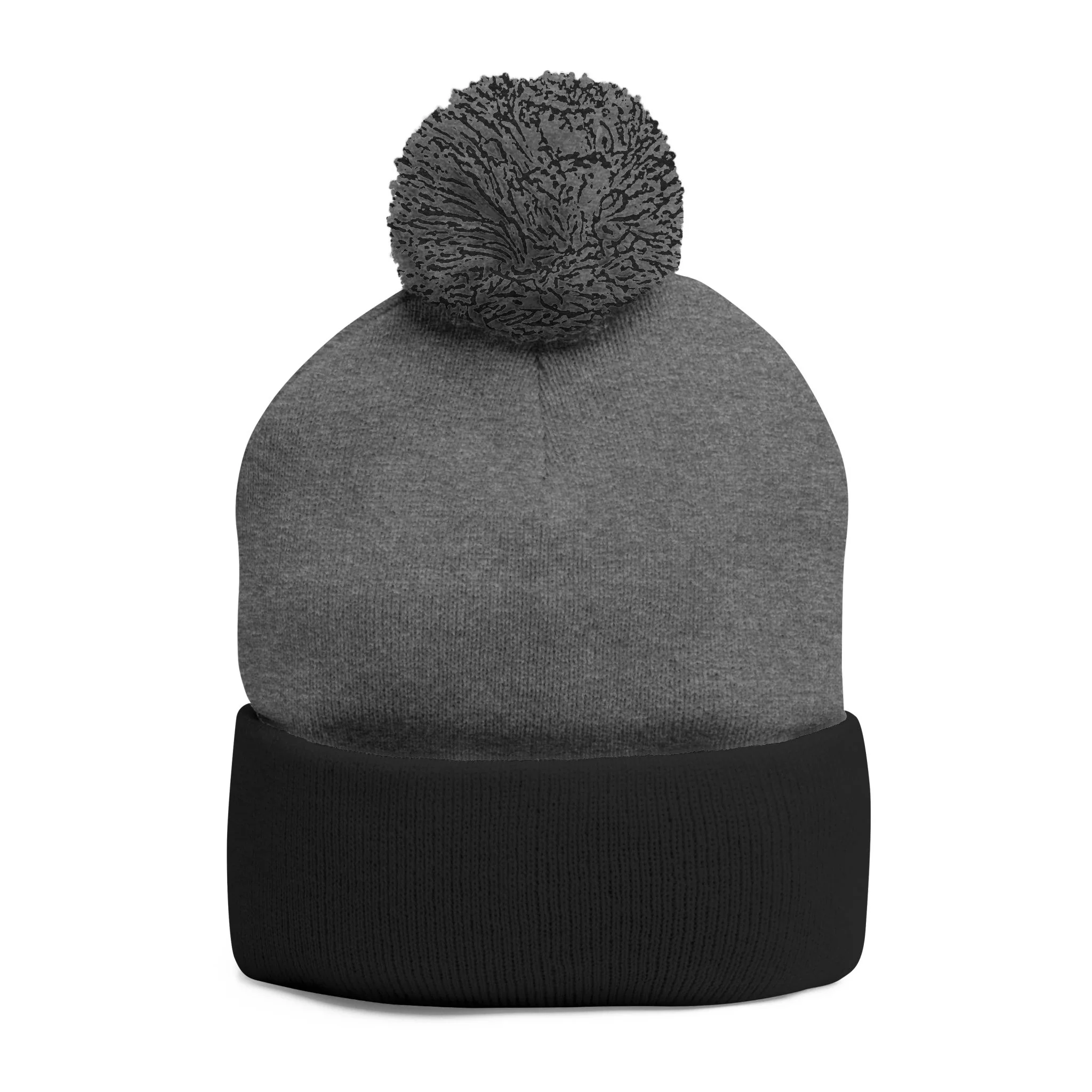 Cozy Pom-Pom Knit Cap - Stylish Winter Beanie, Holiday Gift, Warm Hat for Outdoor Activities, Beanie with Custom Embroidery - Image 23