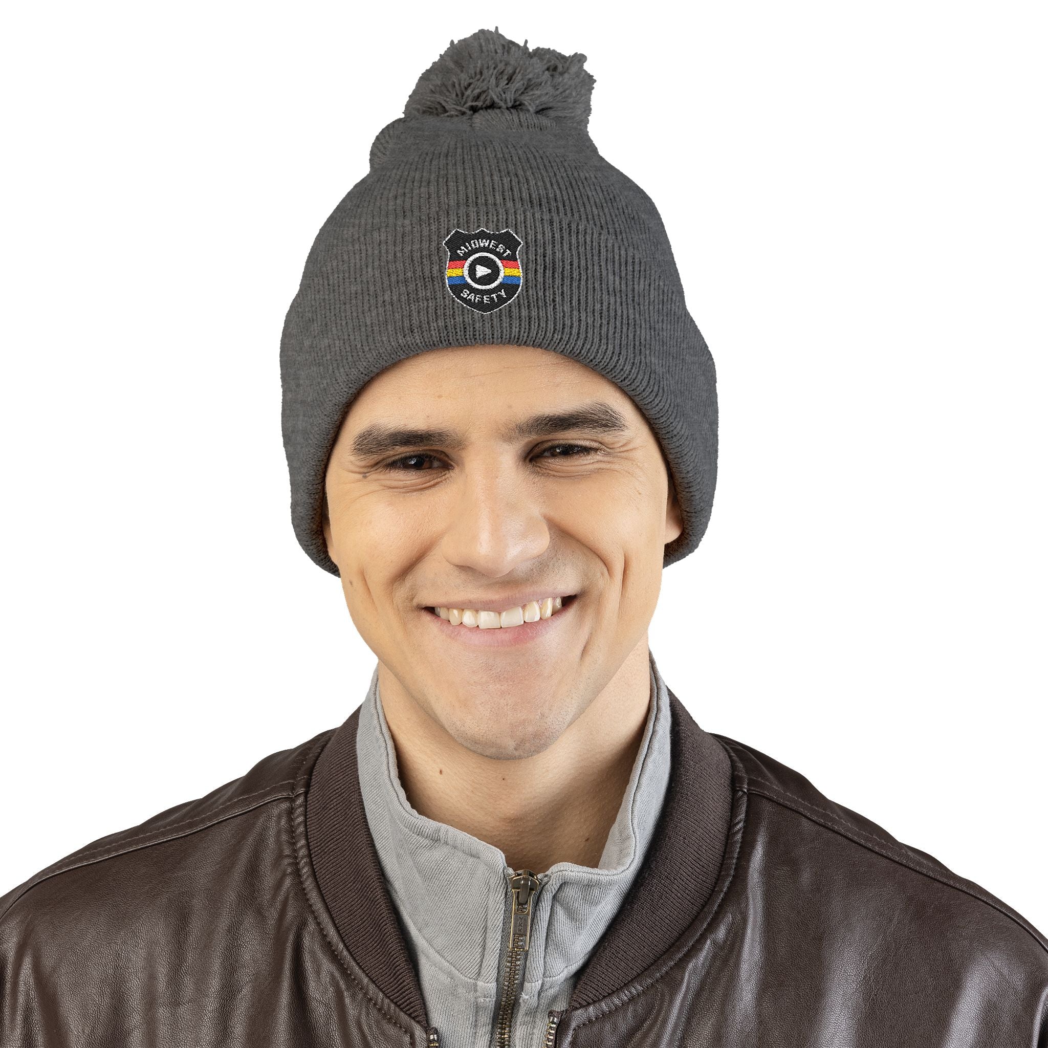 Cozy Pom-Pom Knit Cap - Stylish Winter Beanie, Holiday Gift, Warm Hat for Outdoor Activities, Beanie with Custom Embroidery - Image 29