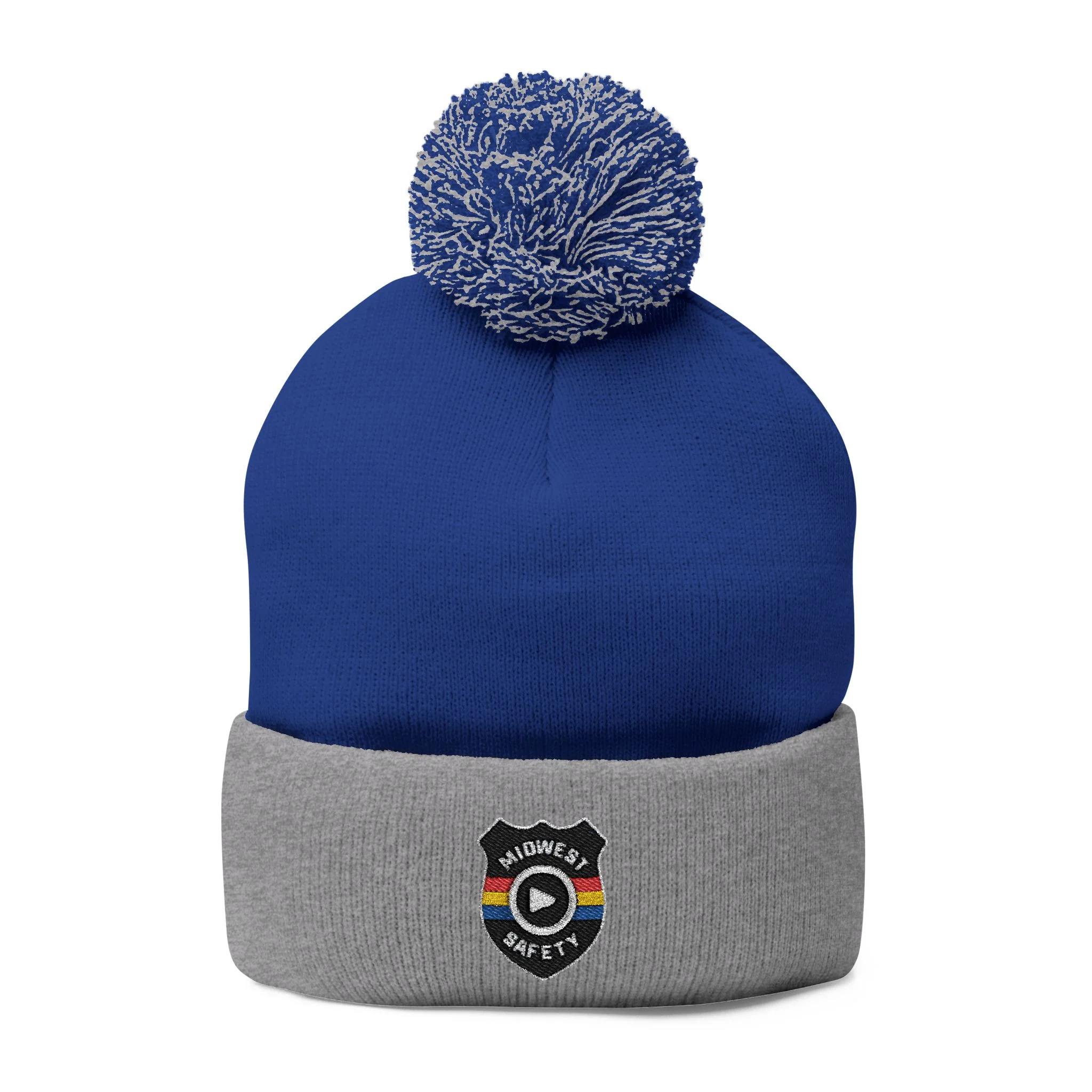 Cozy Pom-Pom Knit Cap - Stylish Winter Beanie, Holiday Gift, Warm Hat for Outdoor Activities, Beanie with Custom Embroidery - Image 3
