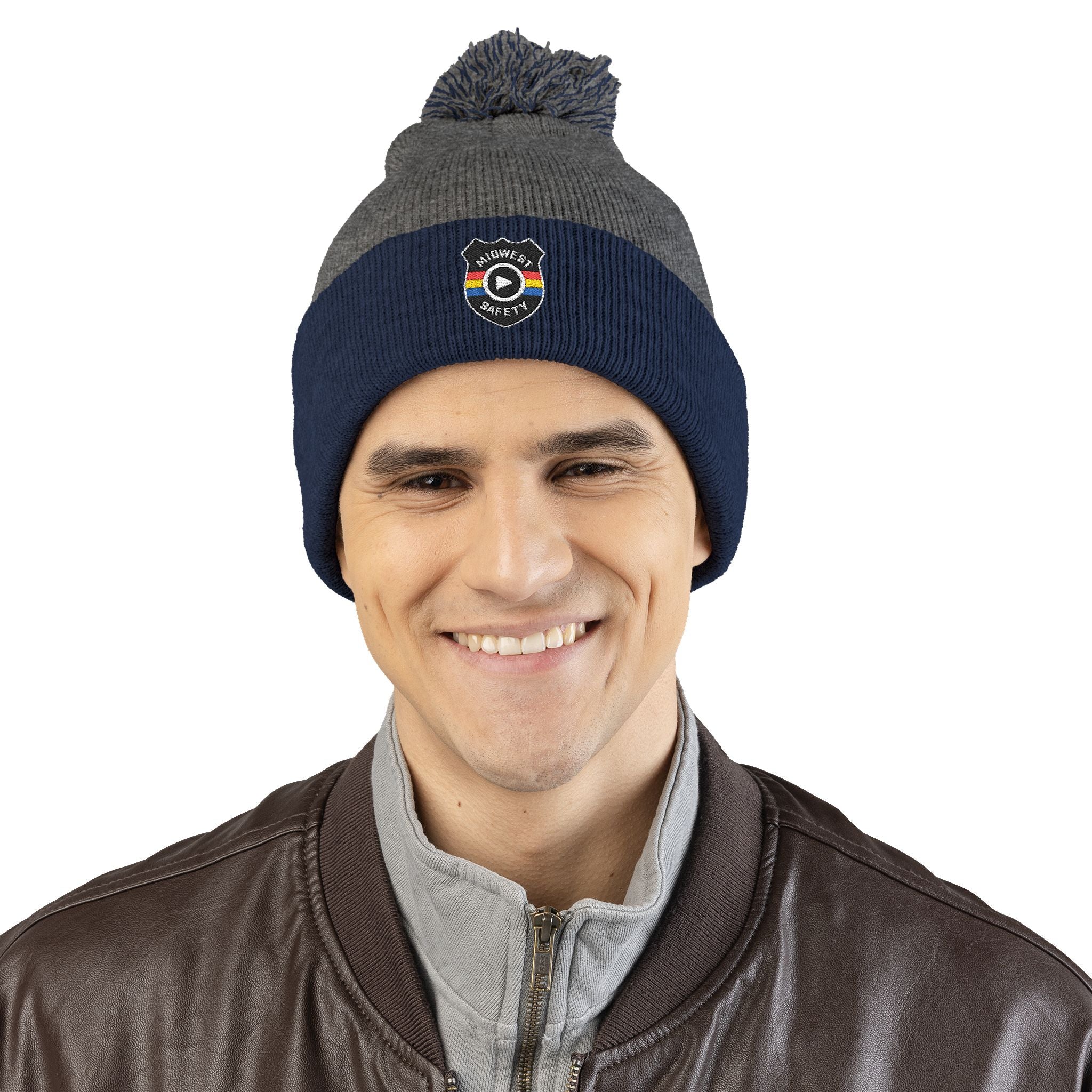 Cozy Pom-Pom Knit Cap - Stylish Winter Beanie, Holiday Gift, Warm Hat for Outdoor Activities, Beanie with Custom Embroidery - Image 33