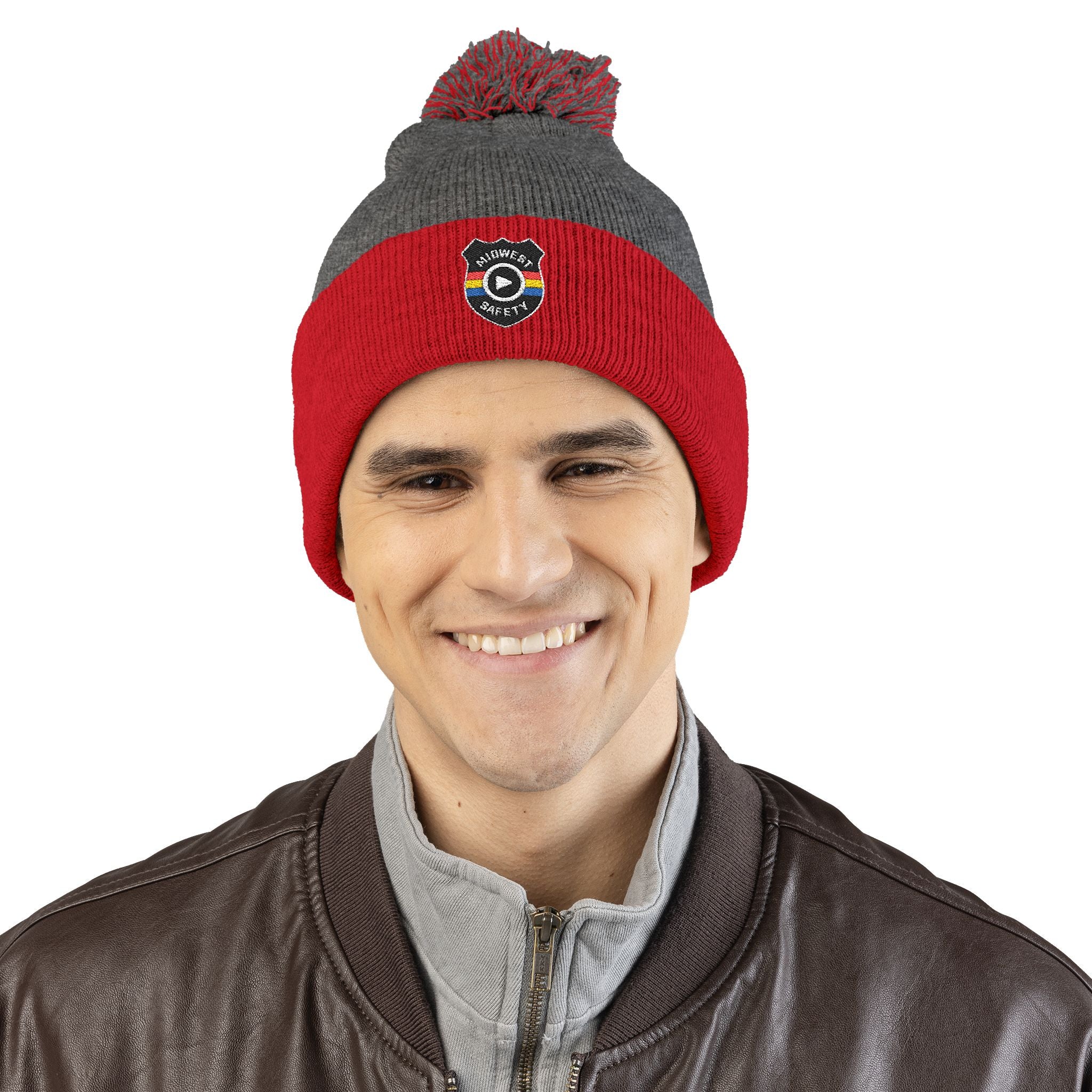Cozy Pom-Pom Knit Cap - Stylish Winter Beanie, Holiday Gift, Warm Hat for Outdoor Activities, Beanie with Custom Embroidery - Image 37