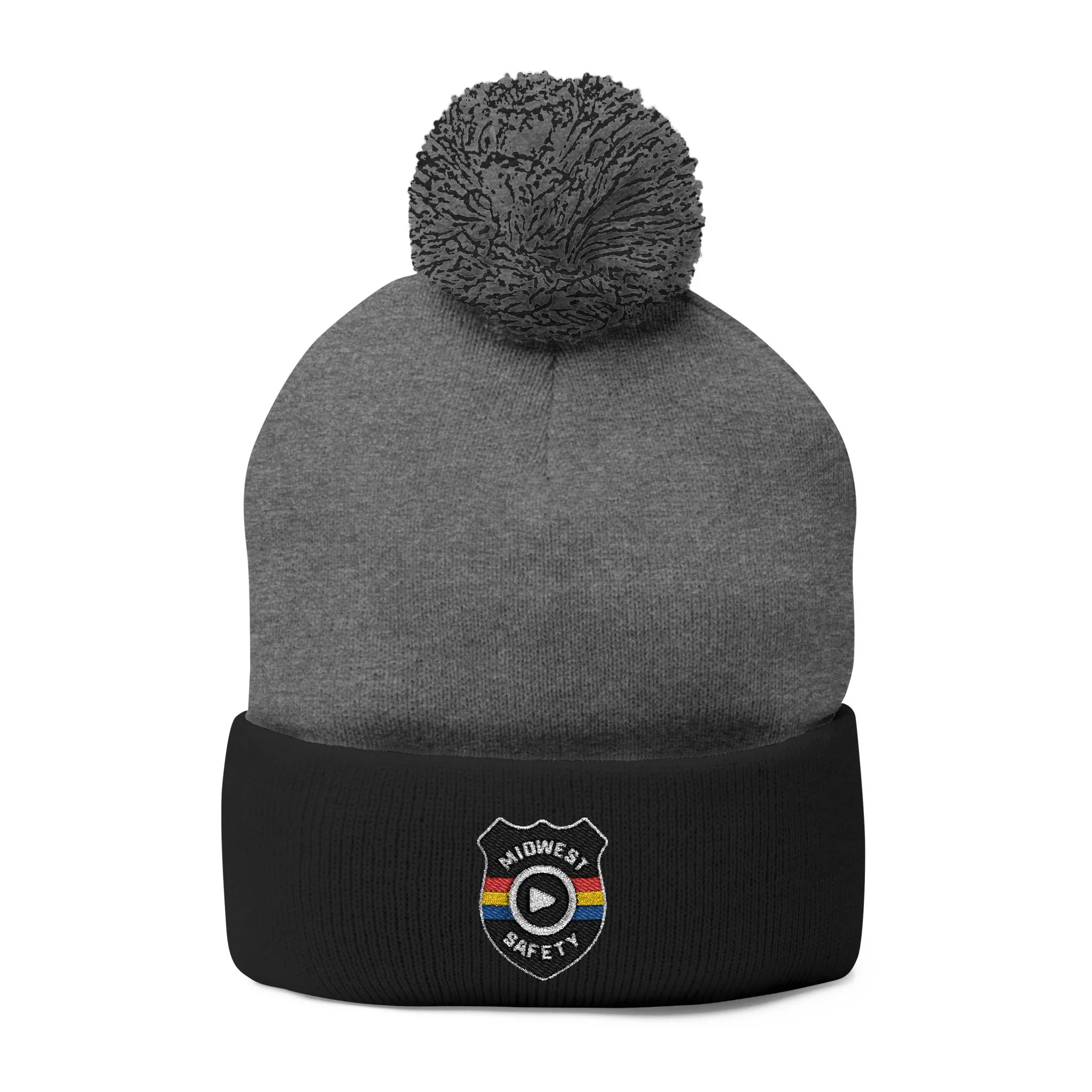 Cozy Pom-Pom Knit Cap - Stylish Winter Beanie, Holiday Gift, Warm Hat for Outdoor Activities, Beanie with Custom Embroidery - Image 4