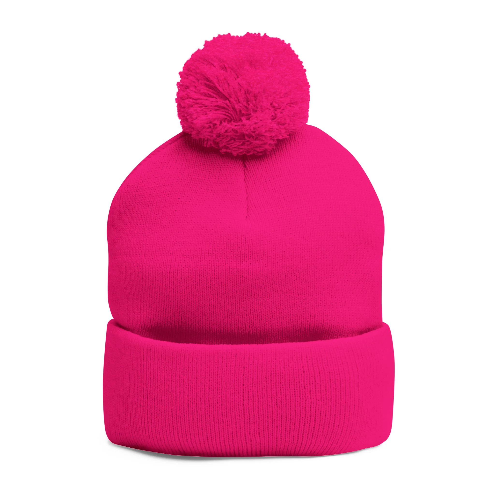 Cozy Pom-Pom Knit Cap - Stylish Winter Beanie, Holiday Gift, Warm Hat for Outdoor Activities, Beanie with Custom Embroidery - Image 43