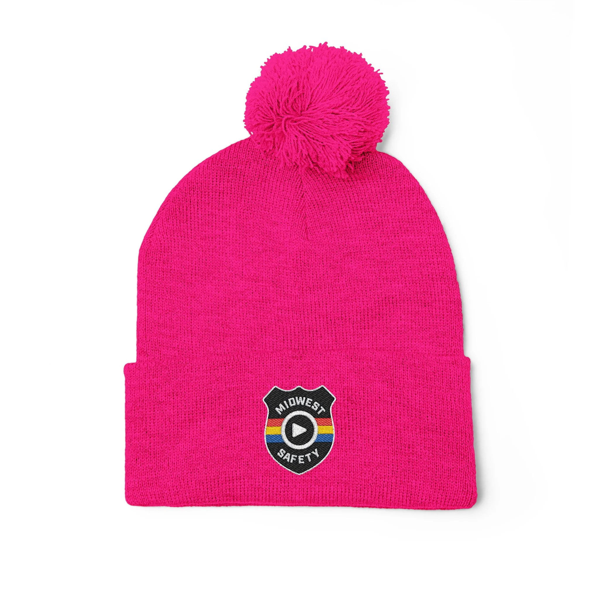 Cozy Pom-Pom Knit Cap - Stylish Winter Beanie, Holiday Gift, Warm Hat for Outdoor Activities, Beanie with Custom Embroidery - Image 44