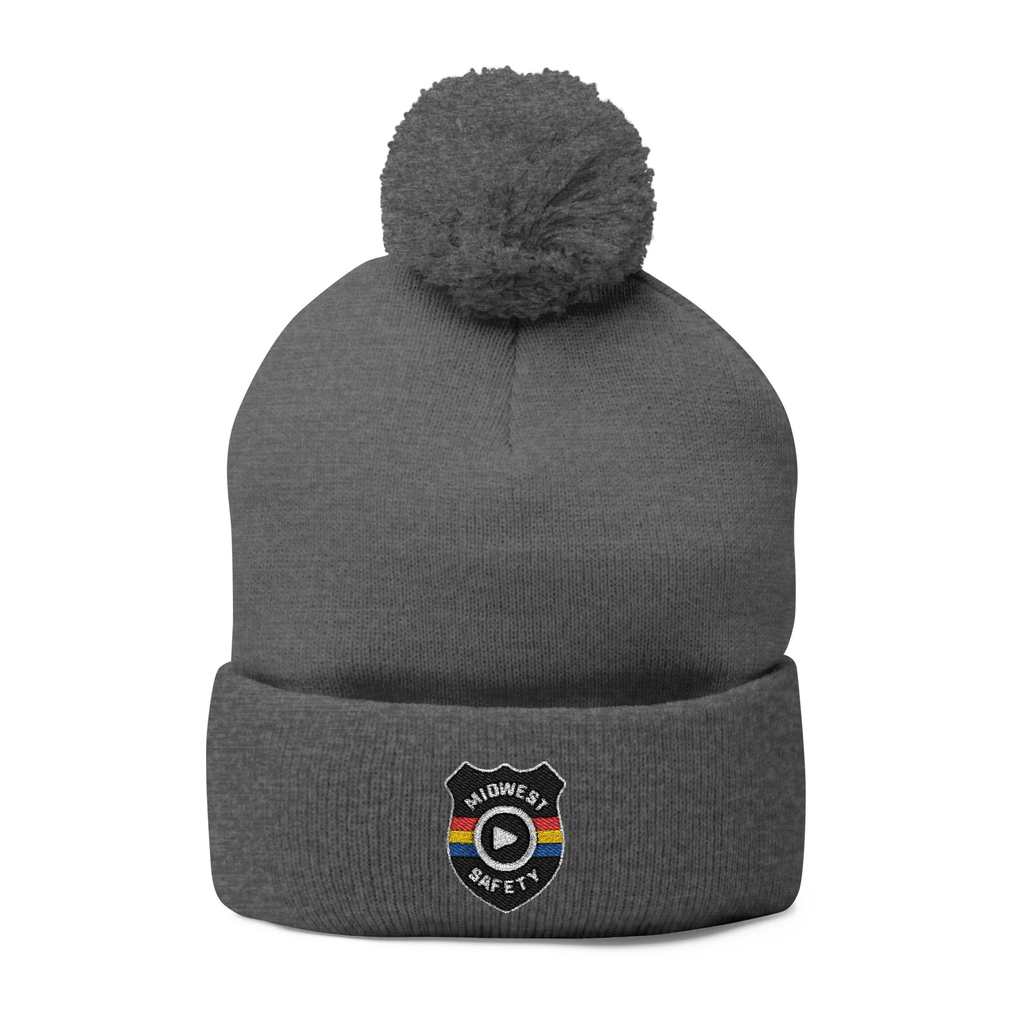 Cozy Pom-Pom Knit Cap - Stylish Winter Beanie, Holiday Gift, Warm Hat for Outdoor Activities, Beanie with Custom Embroidery - Image 5
