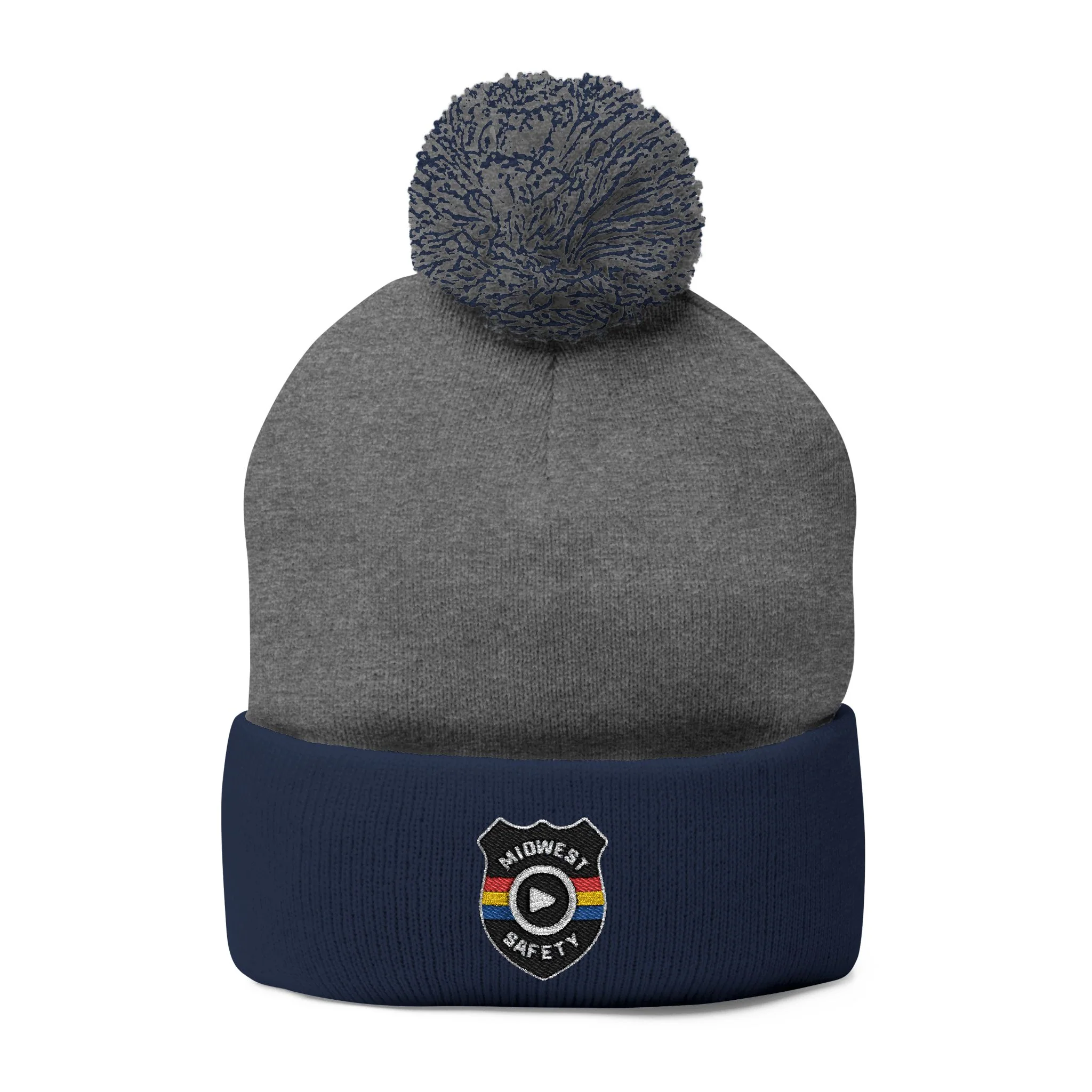 Cozy Pom-Pom Knit Cap - Stylish Winter Beanie, Holiday Gift, Warm Hat for Outdoor Activities, Beanie with Custom Embroidery - Image 6