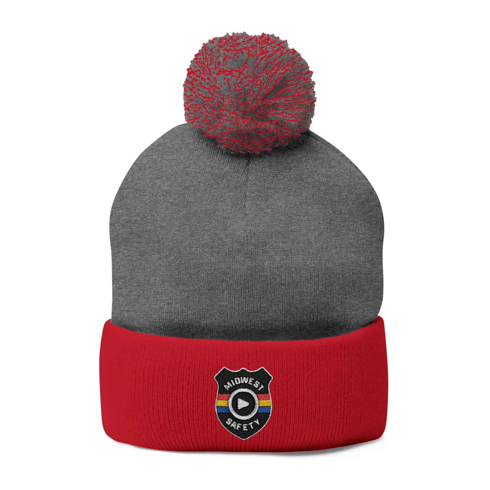Cozy Pom-Pom Knit Cap - Stylish Winter Beanie, Holiday Gift, Warm Hat for Outdoor Activities, Beanie with Custom Embroidery - Image 7