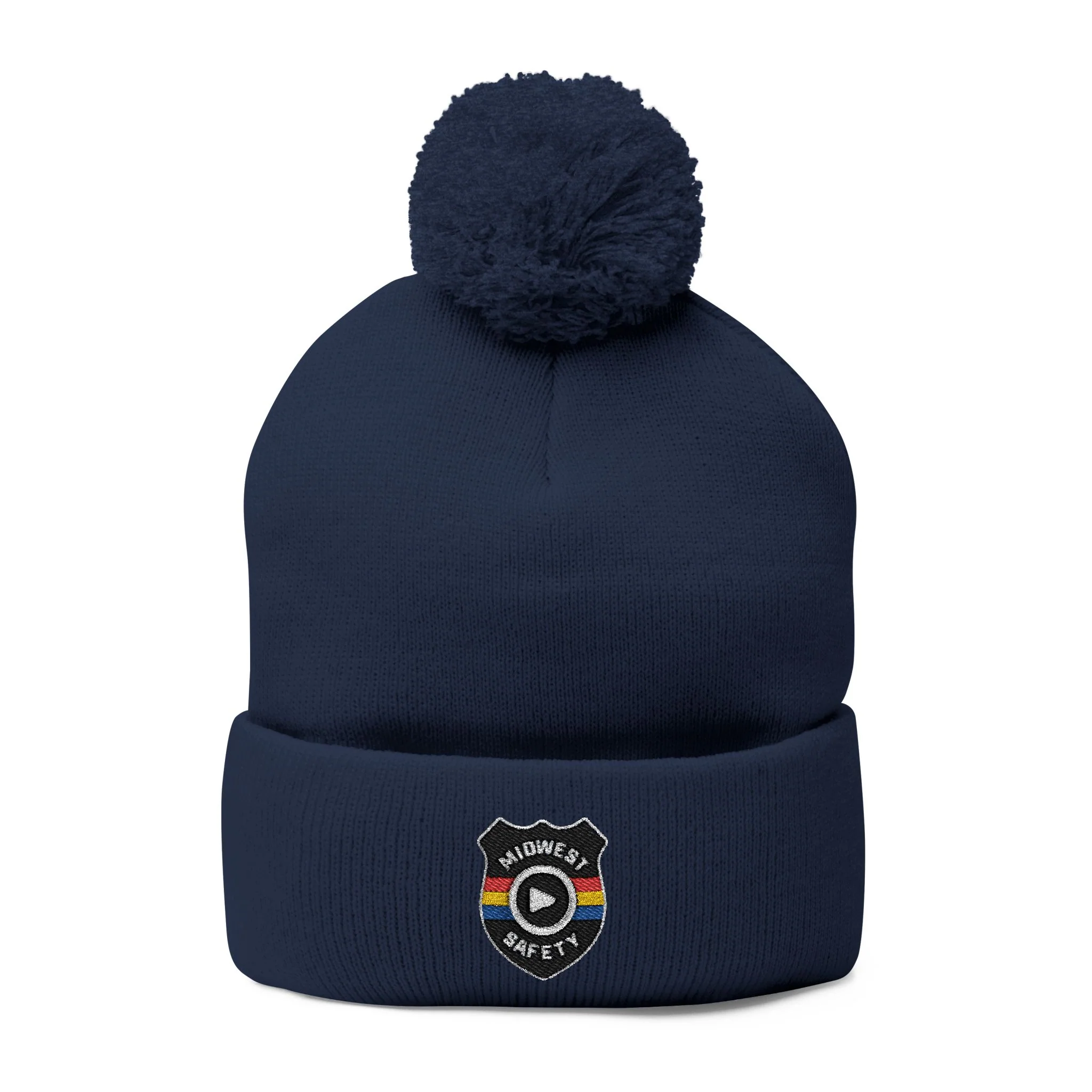Cozy Pom-Pom Knit Cap - Stylish Winter Beanie, Holiday Gift, Warm Hat for Outdoor Activities, Beanie with Custom Embroidery - Image 8