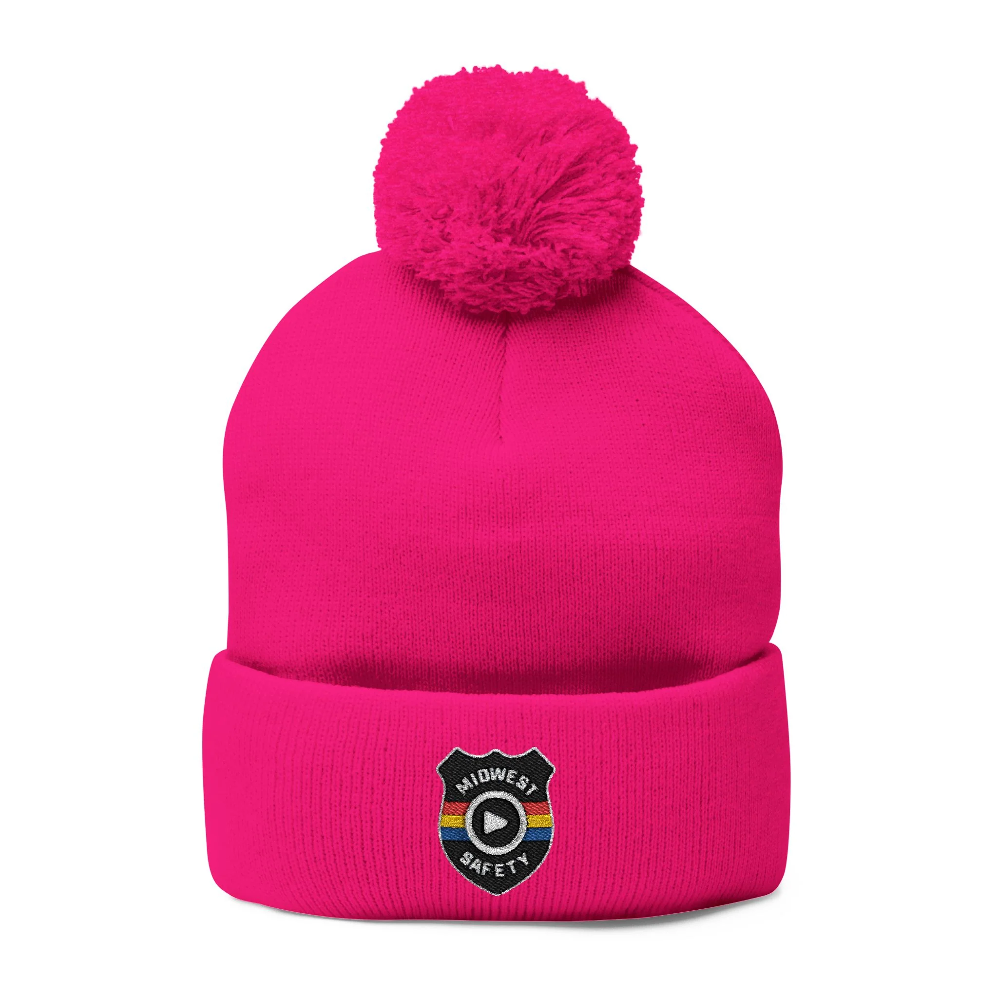 Cozy Pom-Pom Knit Cap - Stylish Winter Beanie, Holiday Gift, Warm Hat for Outdoor Activities, Beanie with Custom Embroidery - Image 9