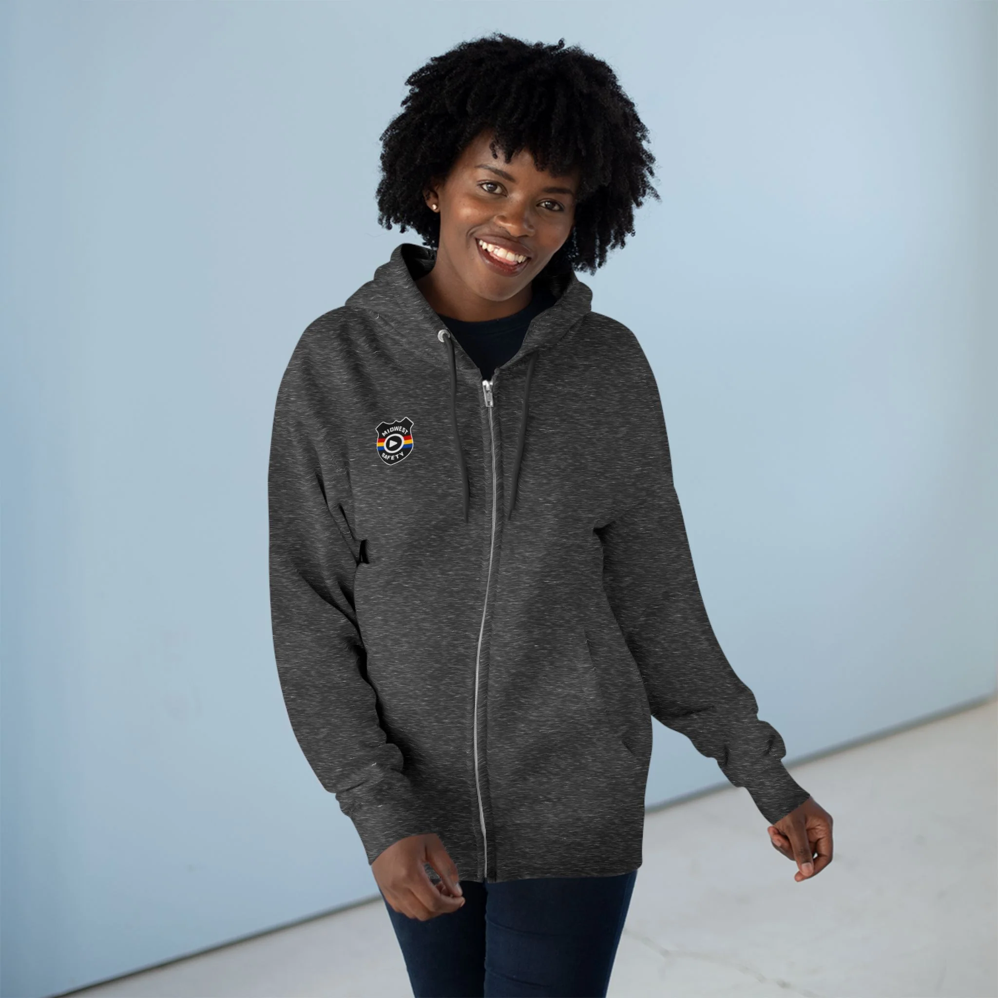 Cozy Unisex Zip Hoodie with Unique Design - Perfect for Casual Wear - Image 12