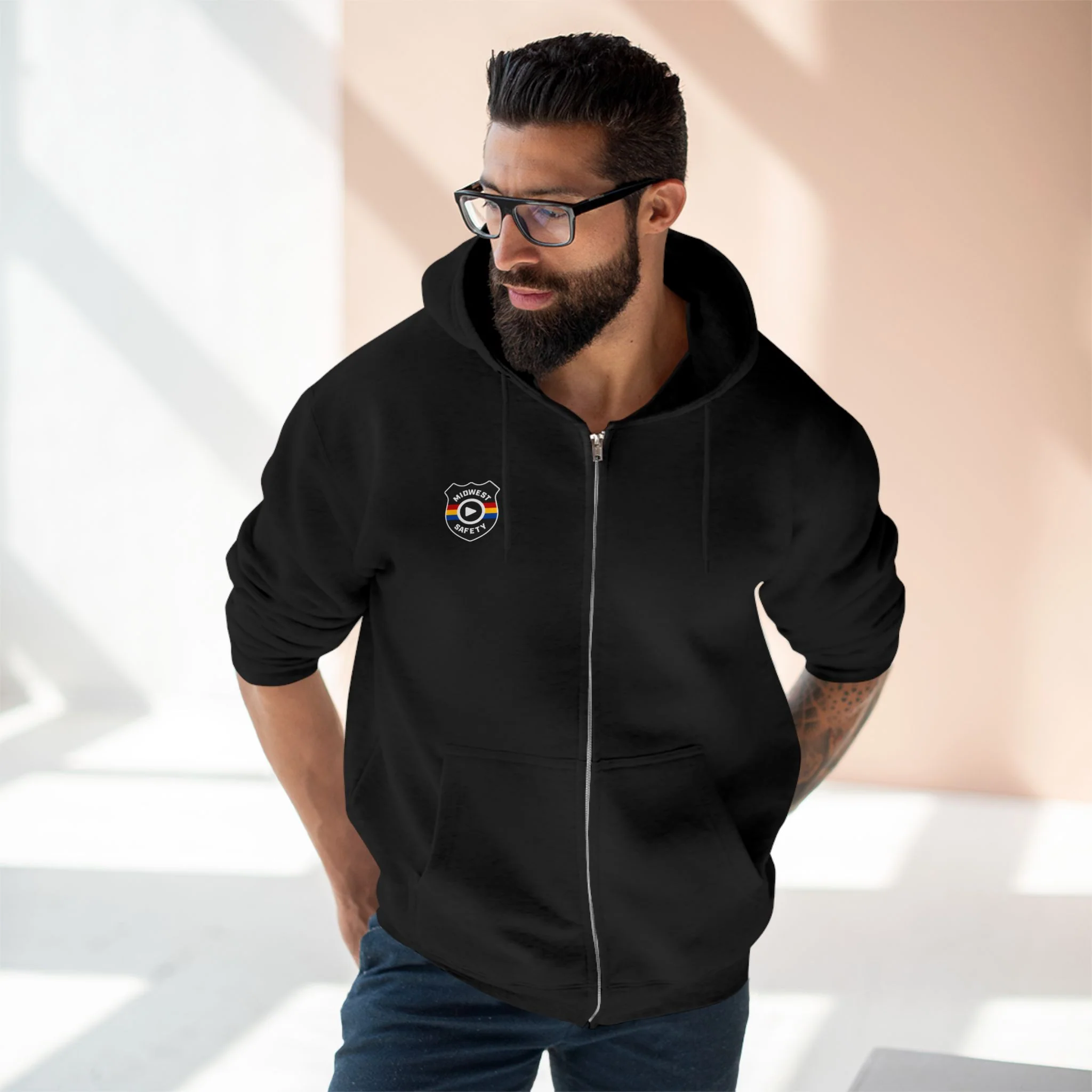 Cozy Unisex Zip Hoodie with Unique Design - Perfect for Casual Wear - Image 15