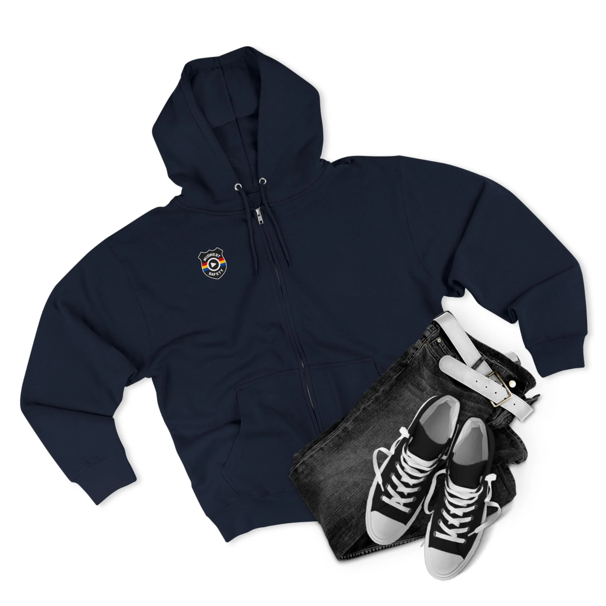 Cozy Unisex Zip Hoodie with Unique Design - Perfect for Casual Wear - Image 4