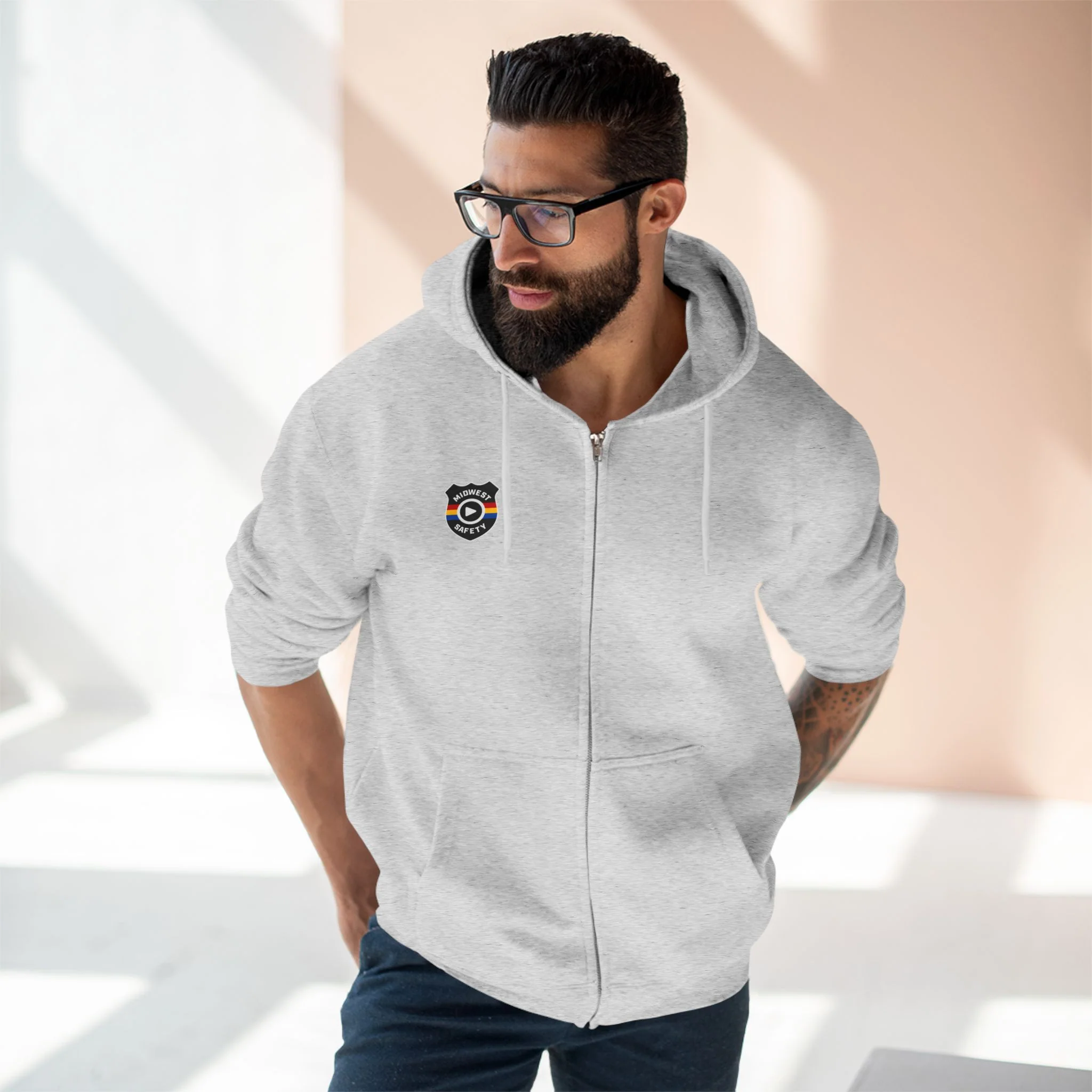 Cozy Unisex Zip Hoodie with Unique Design - Perfect for Casual Wear - Image 7