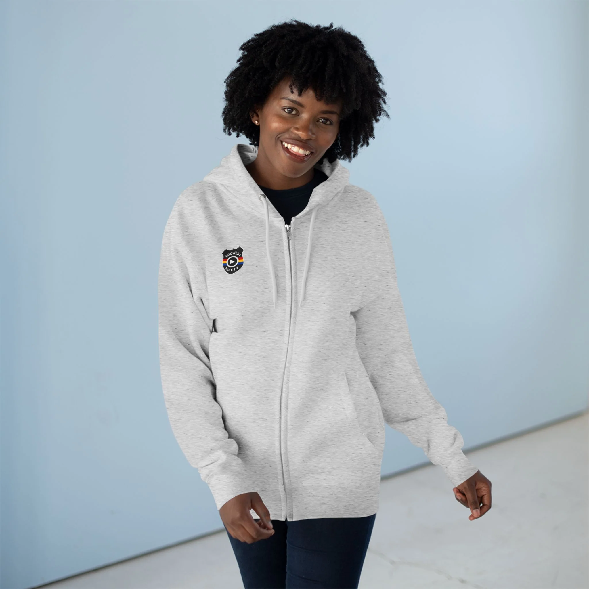 Cozy Unisex Zip Hoodie with Unique Design - Perfect for Casual Wear - Image 8