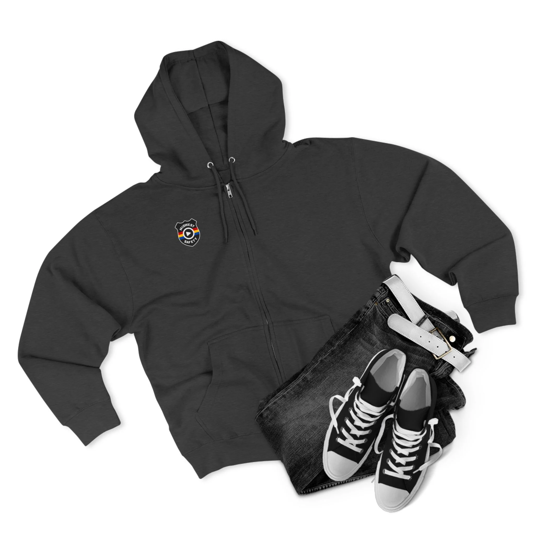 Cozy Unisex Zip Hoodie with Unique Design - Perfect for Casual Wear - Image 9