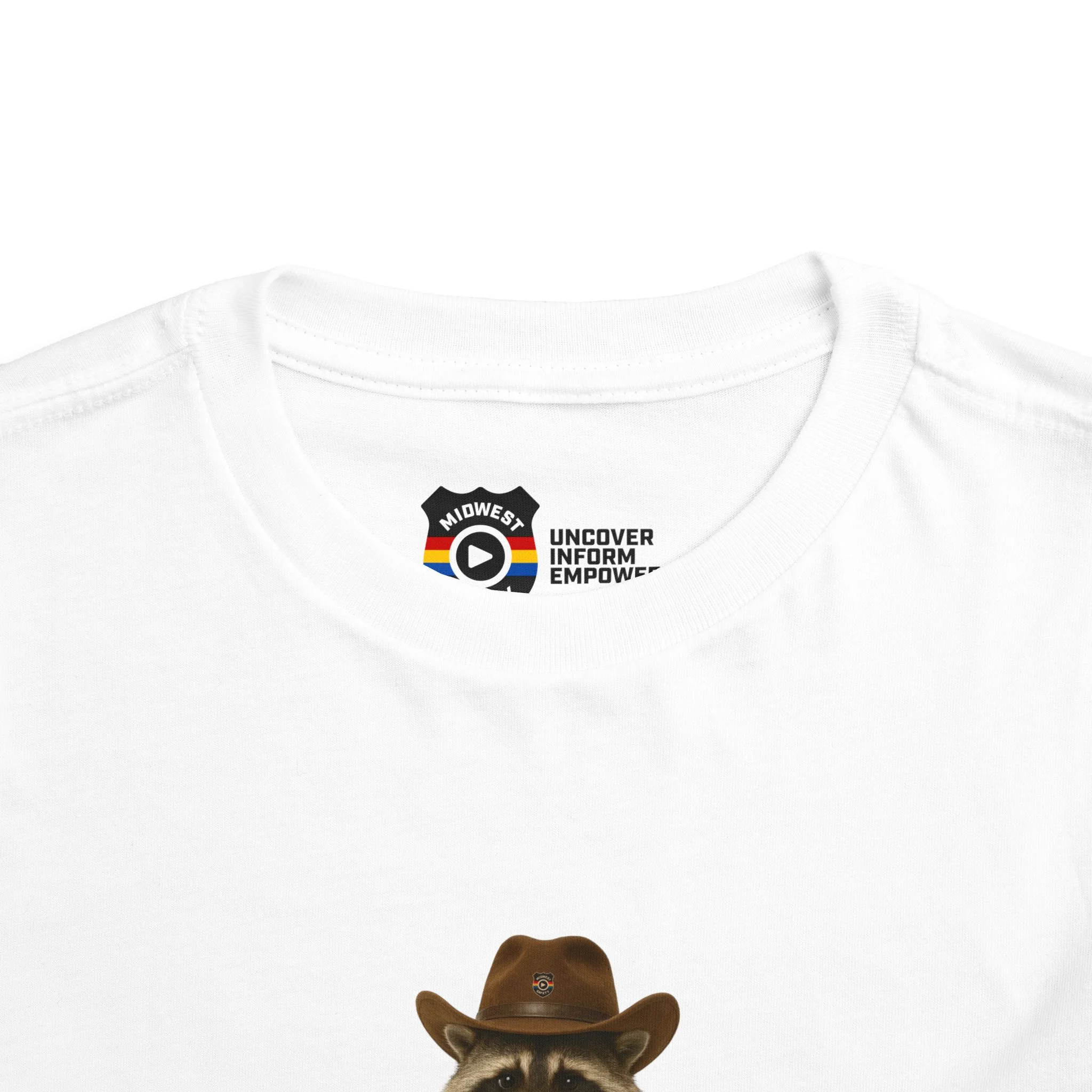 "Got Too Wild" Adorable Toddler T-Shirt with Cowboy Raccoon - "Got Too Wild" Design - Image 12