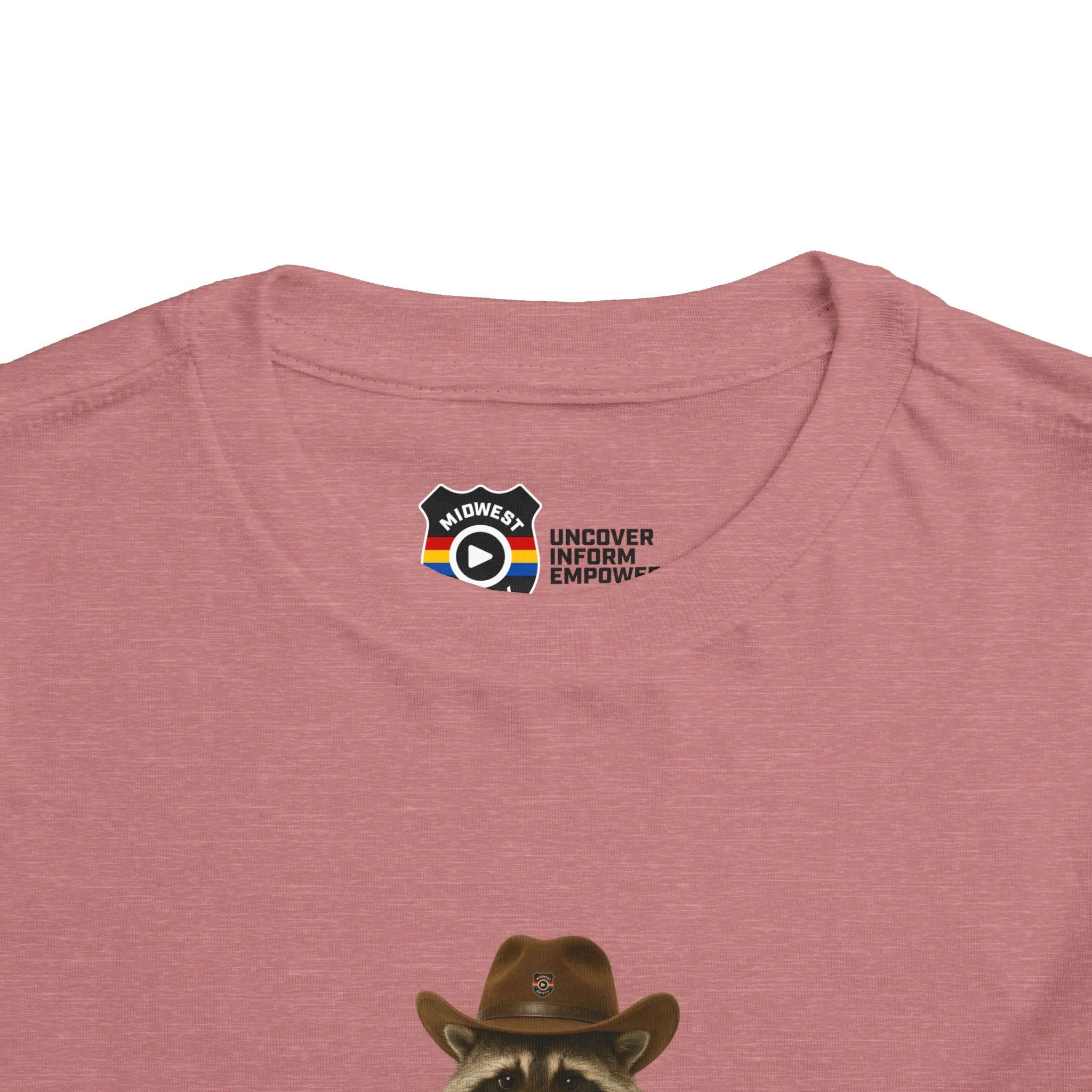 "Got Too Wild" Adorable Toddler T-Shirt with Cowboy Raccoon - "Got Too Wild" Design - Image 15