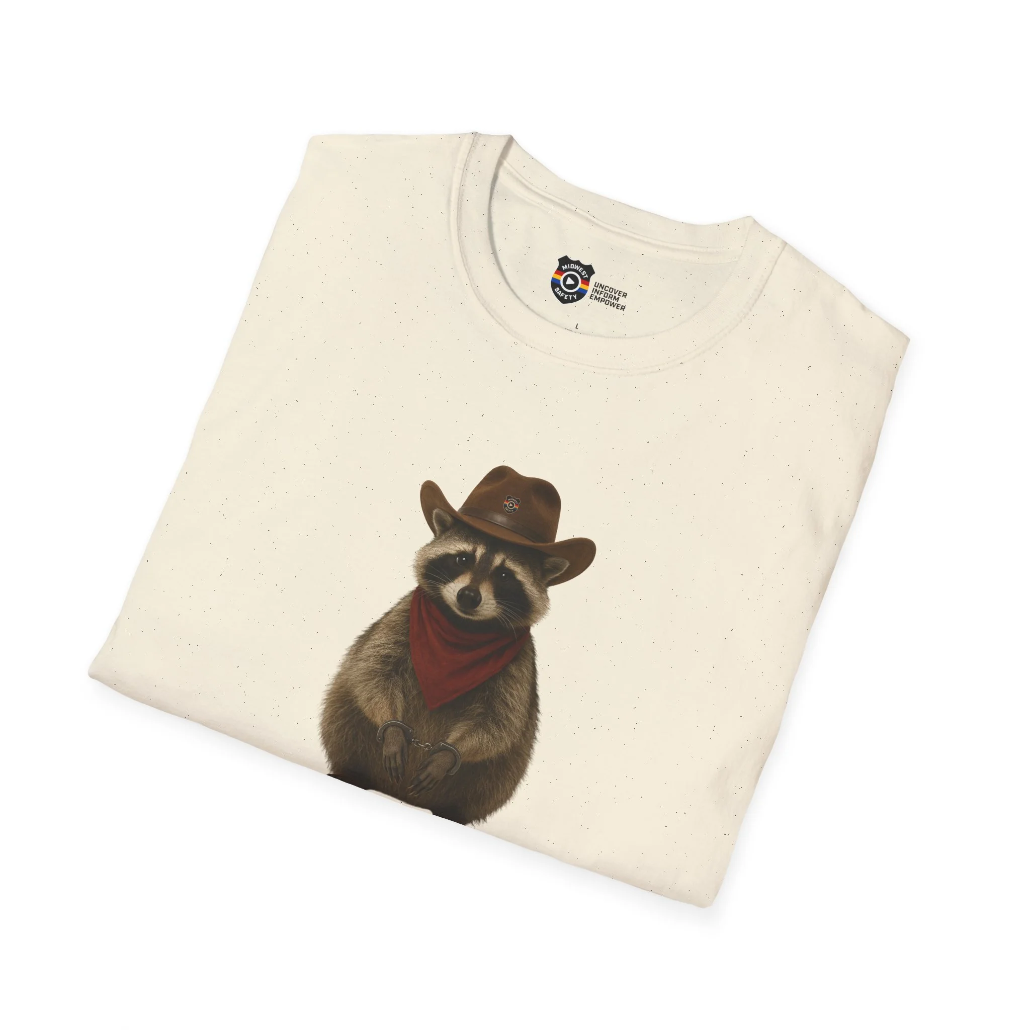 Got Too Wild Raccoon Cowboy Unisex Softstyle T-Shirt - Image 31