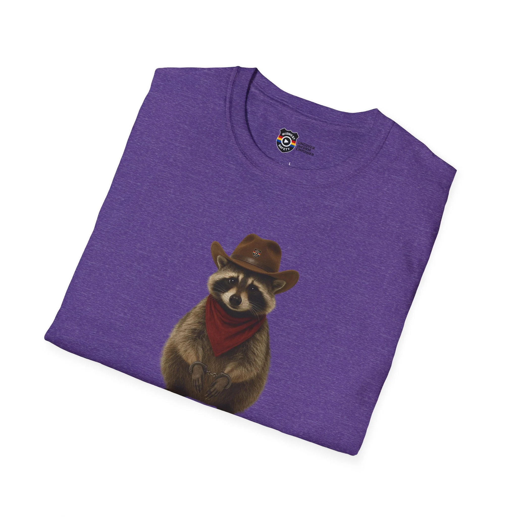 Got Too Wild Raccoon Cowboy Unisex Softstyle T-Shirt - Image 74