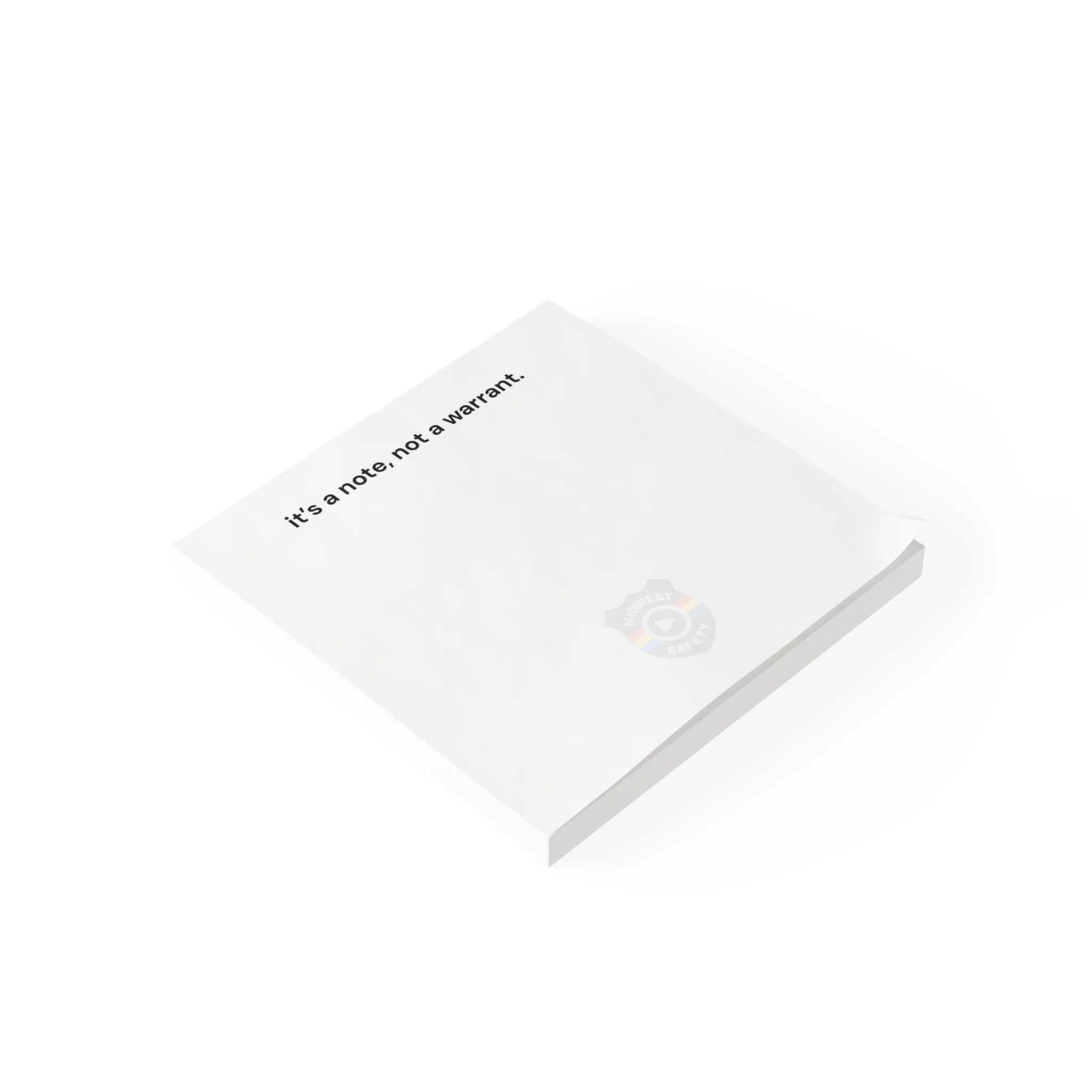 Humorous Post-it® Note Pads - 'It's a Note, Not a Warrant' - Perfect for Office & Home Use - Image 3