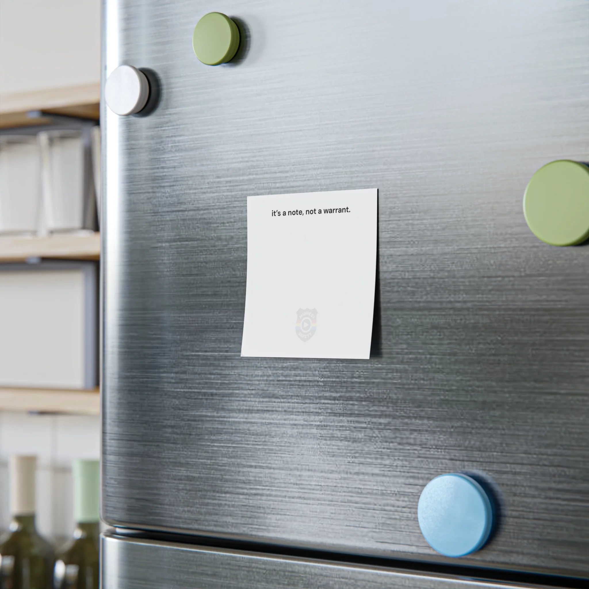 Humorous Post-it® Note Pads - 'It's a Note, Not a Warrant' - Perfect for Office & Home Use - Image 5