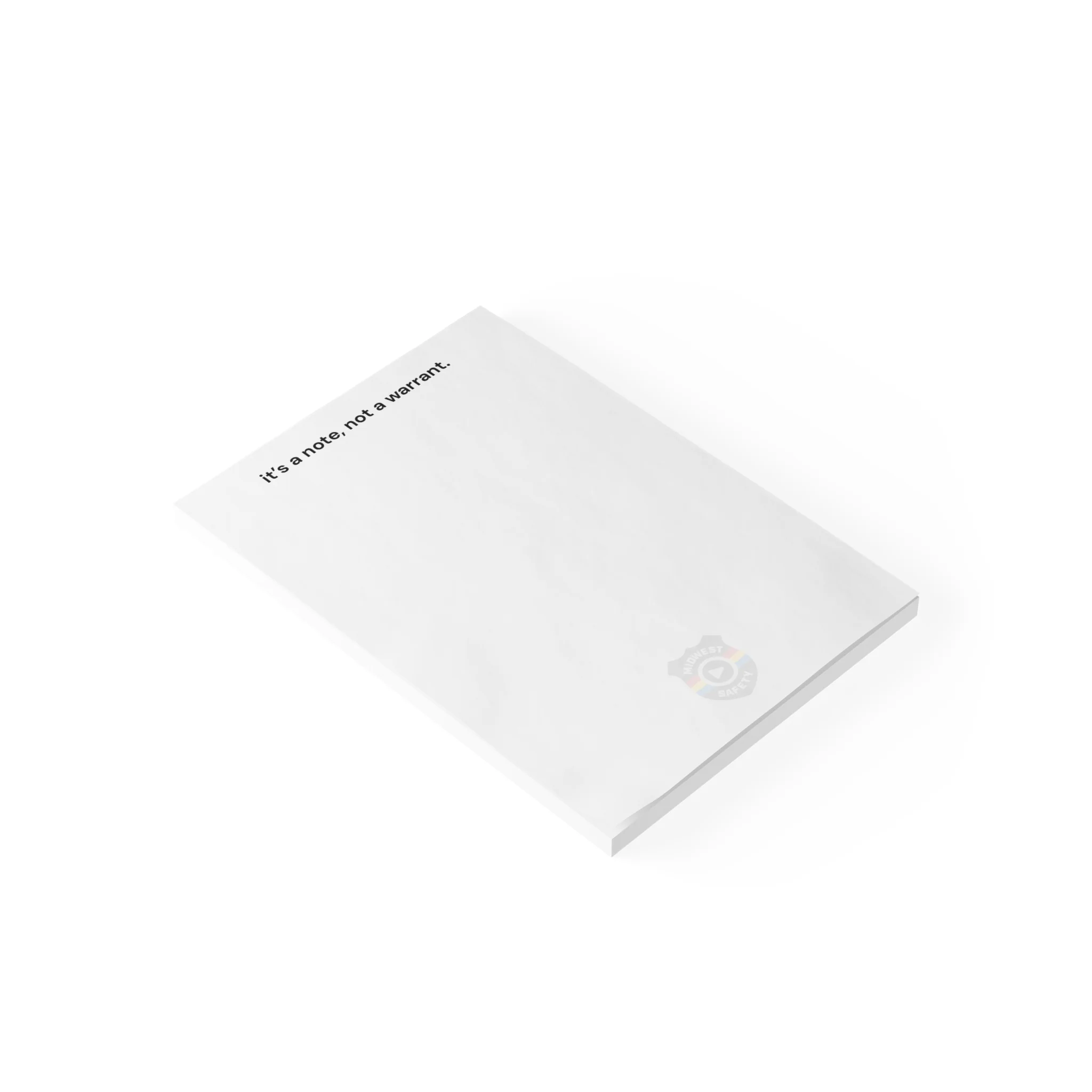 Humorous Post-it® Note Pads - 'It's a Note, Not a Warrant' - Perfect for Office & Home Use - Image 6