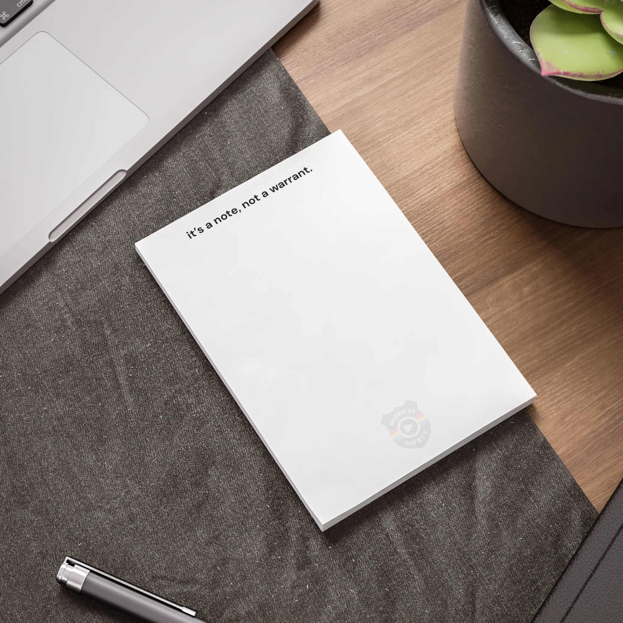 Humorous Post-it® Note Pads - 'It's a Note, Not a Warrant' - Perfect for Office & Home Use - Image 7