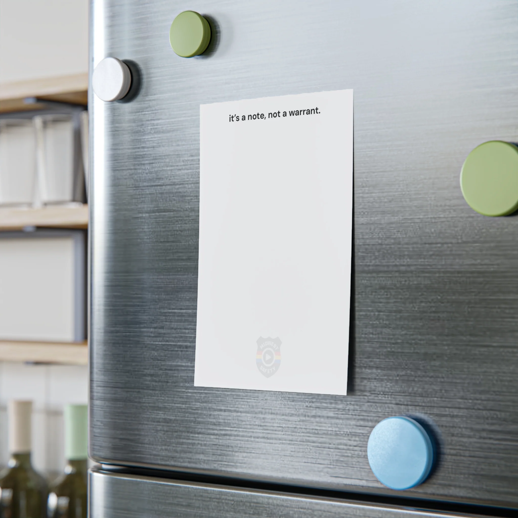 Humorous Post-it® Note Pads - 'It's a Note, Not a Warrant' - Perfect for Office & Home Use - Image 8
