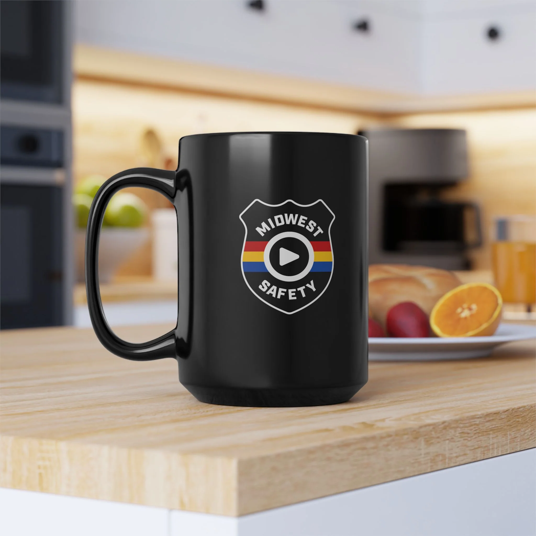 Midwest Safety Black Mug - 11oz & 15oz - Image 3