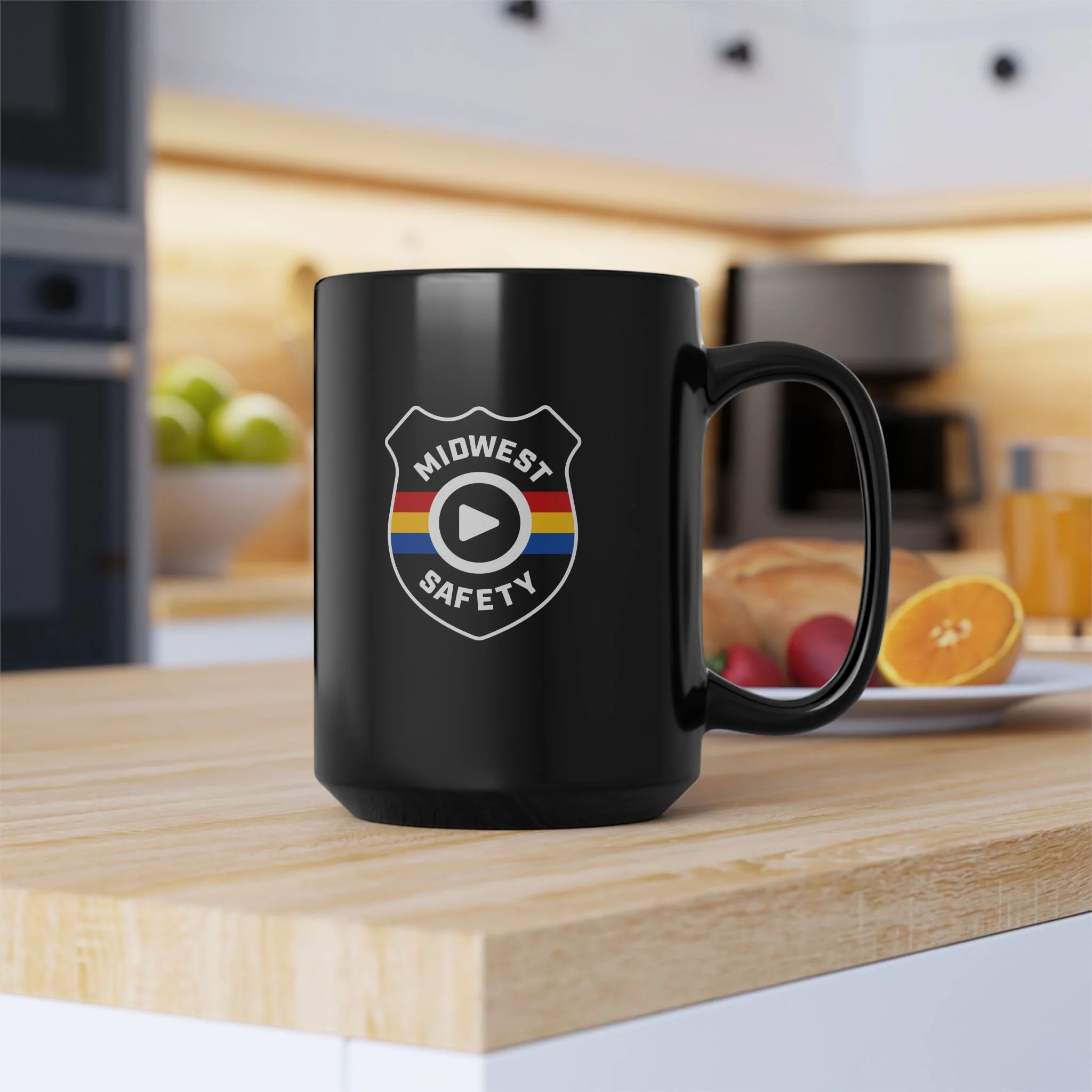 Midwest Safety Black Mug - 11oz & 15oz - Image 5