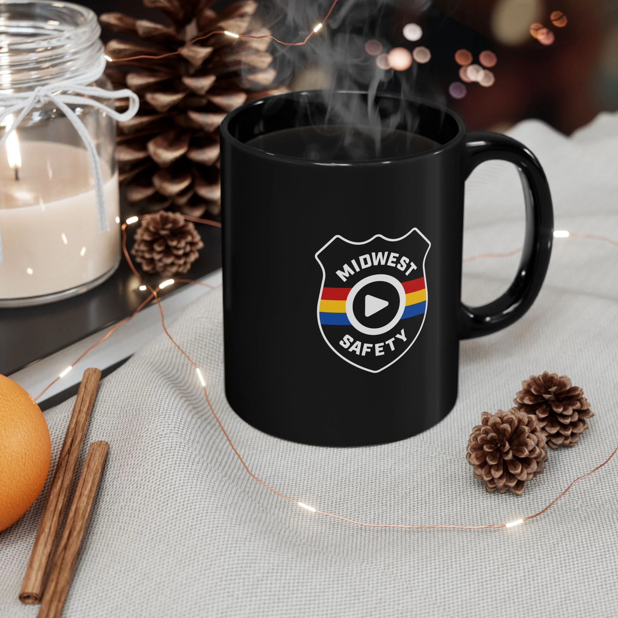 Midwest Safety Black Mug - 11oz & 15oz - Image 9