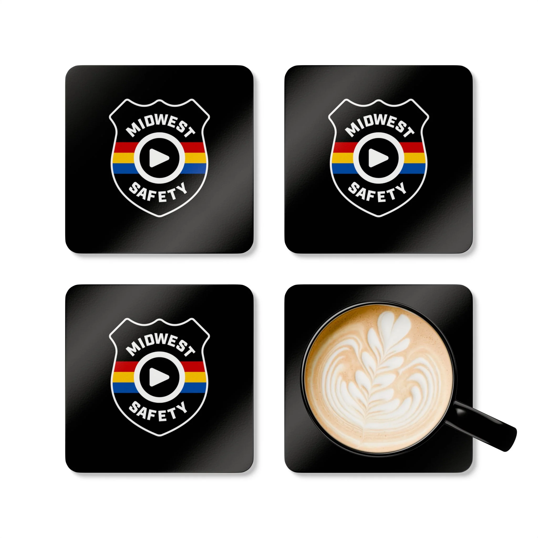 Midwest Safety Corkwood Coaster Set | Durable Drink Coasters for Home Decor, Housewarming Gift, Barware, Kitchen Decor, Eco-Friendly - Image 5