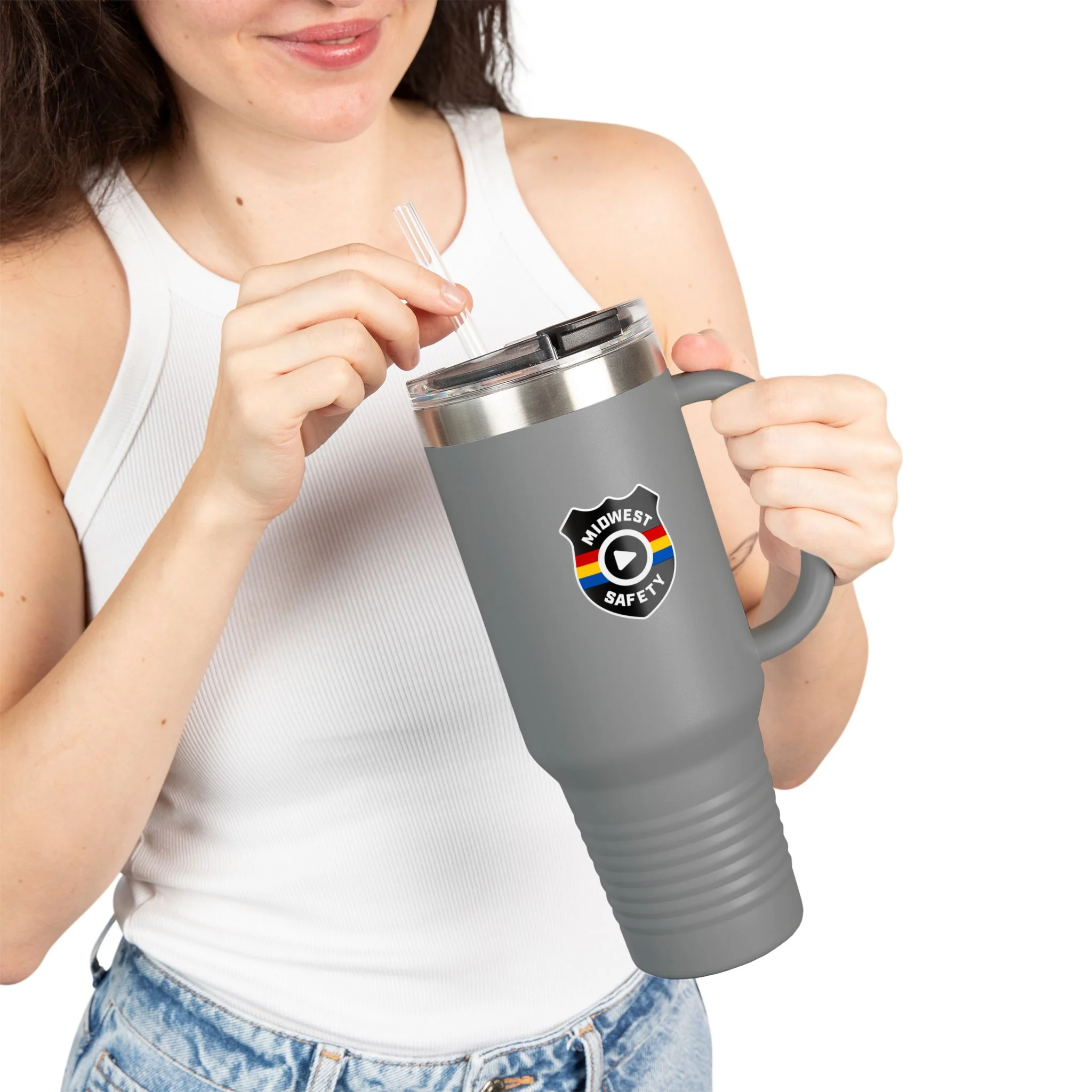 Midwest Safety Insulated Travel Mug - 40oz, Reusable Coffee Cup, Outdoor Adventure Tumbler, Gift for Him/Her, Eco-Friendly Drinkware - Image 21