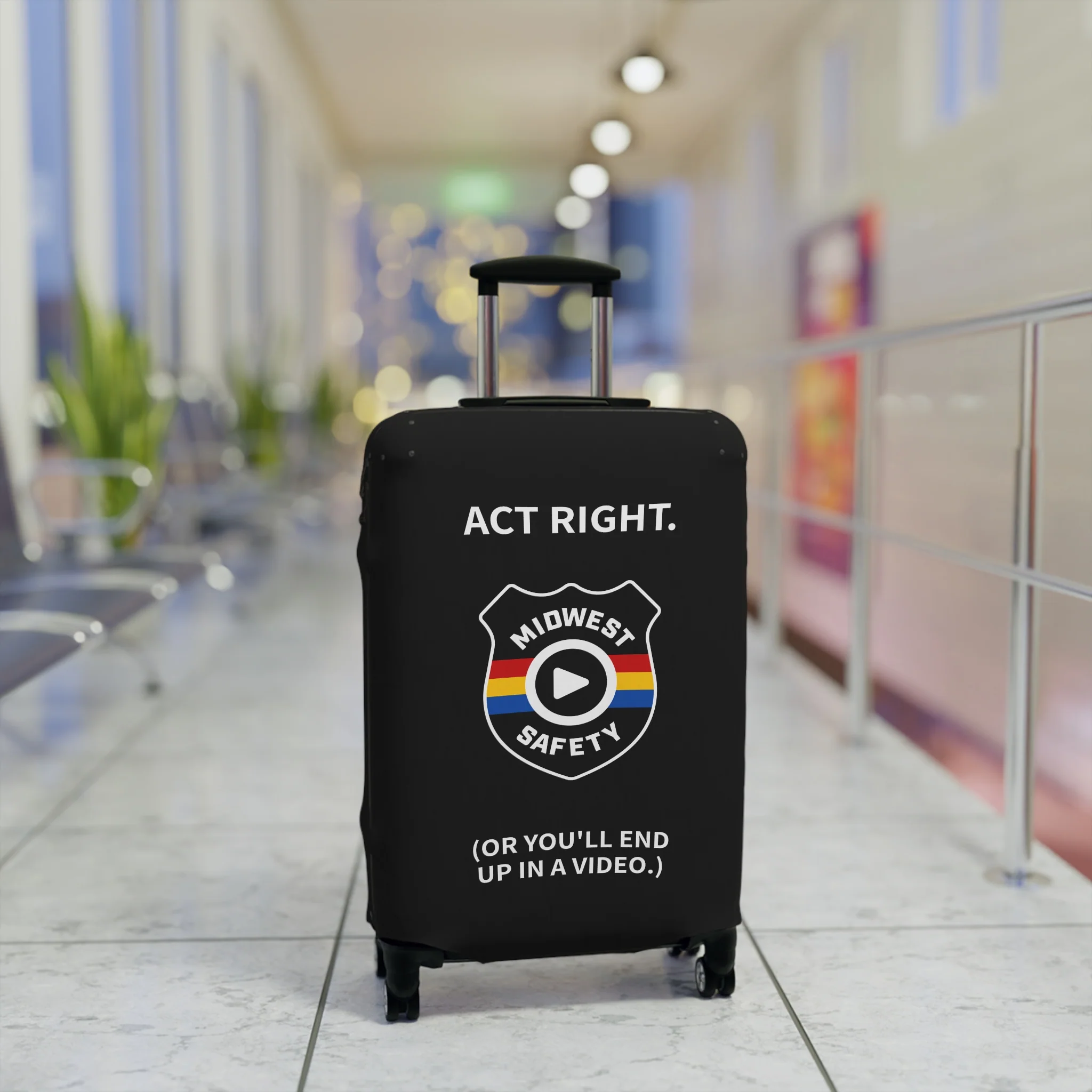 Midwest Safety Luggage Cover - Travel in Style with a Warning - Image 13