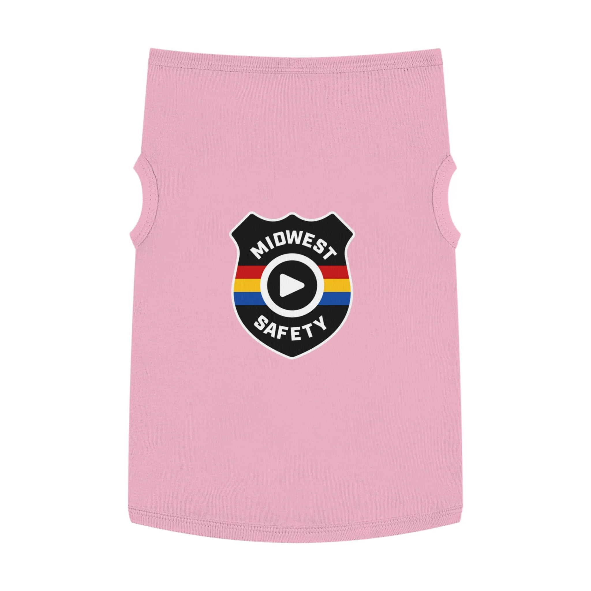 Pet Tank Top with Midwest Safety Badge Design, Cute Dog Apparel, Summer Pet Clothing, Fun Pet Gift, Adorable Dog Tank Top - Image 11